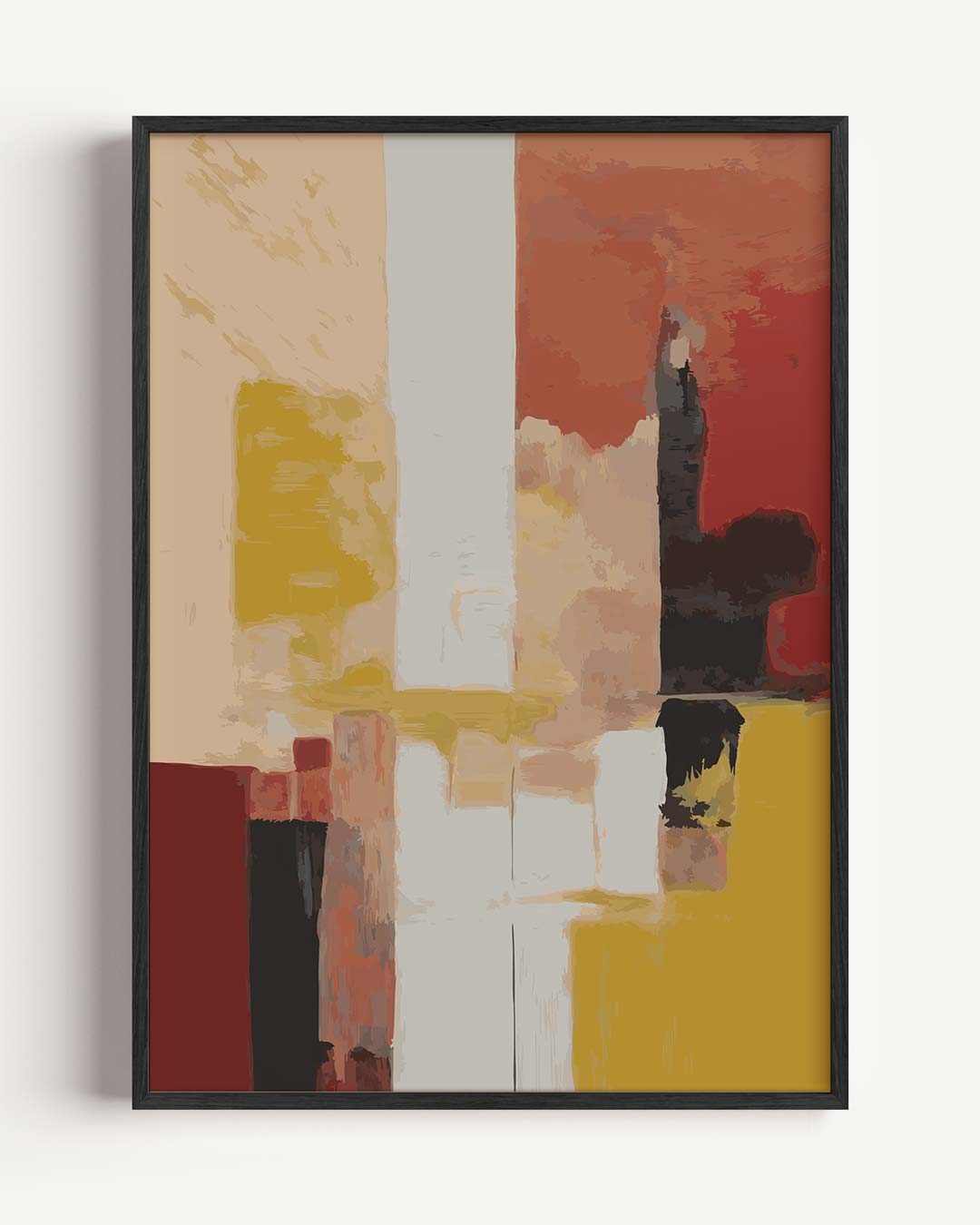 Kleurrijke Abstracte Compositie Poster-WallArtistic