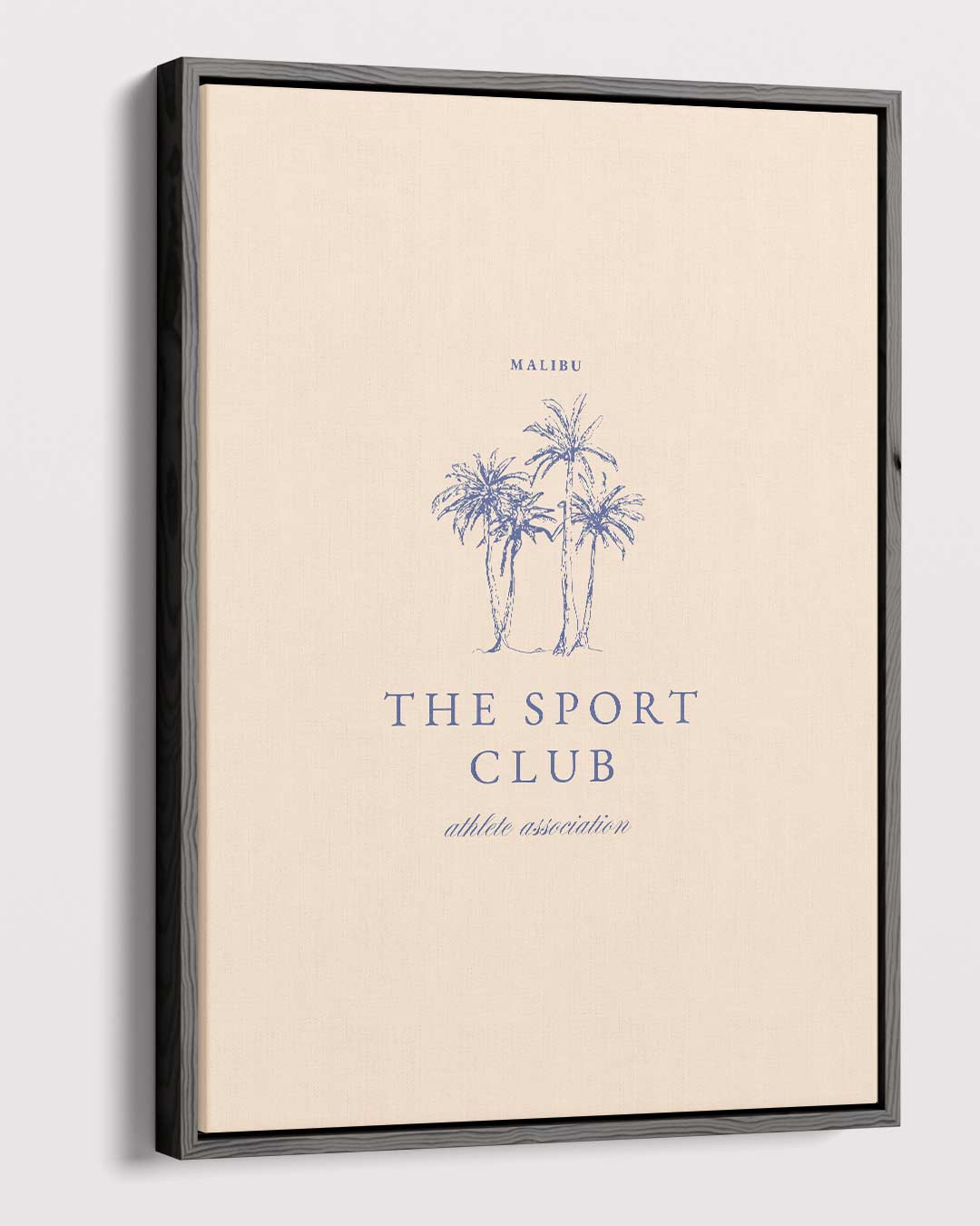 Malibu Sport Club Palmbomen Kunstwerk-canvas-dibond-plexiglas-wanddecoratie-WallArtistic
