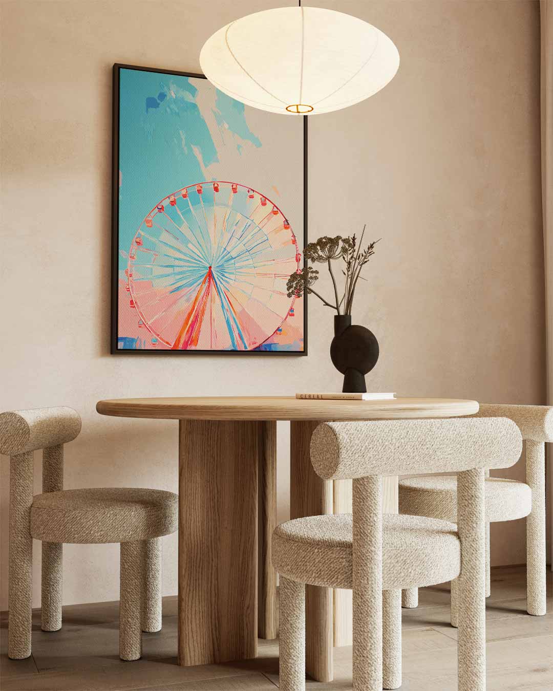 Draaimolen Droom Kunstwerk-canvas-dibond-plexiglas-wanddecoratie-WallArtistic