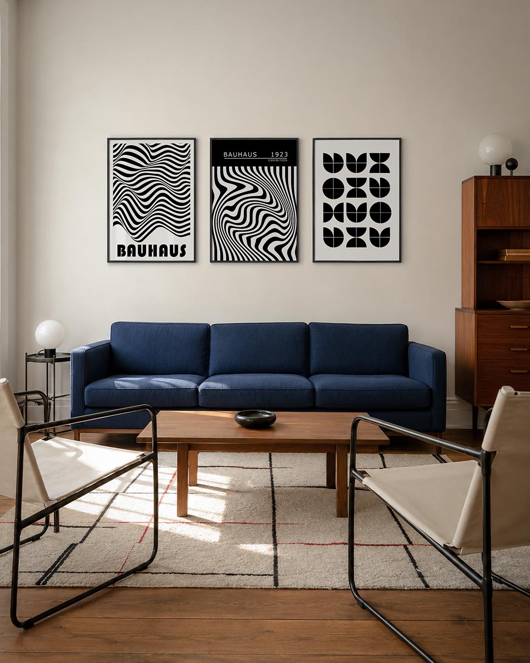 Golvend lijnenspel Posterset