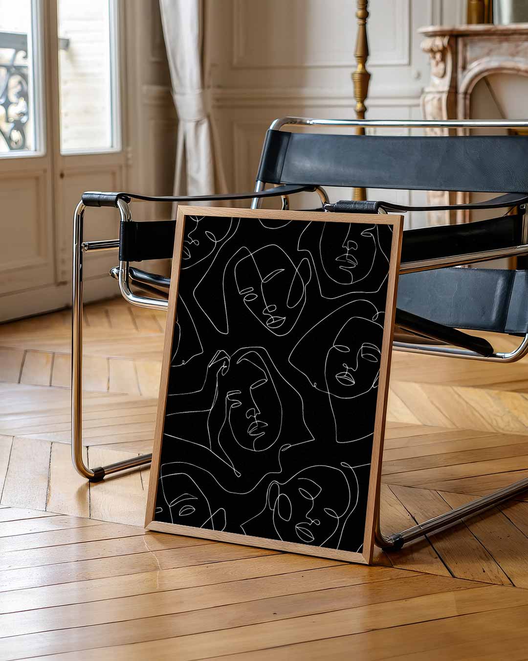 Abstracte Gezichten Poster-WallArtistic