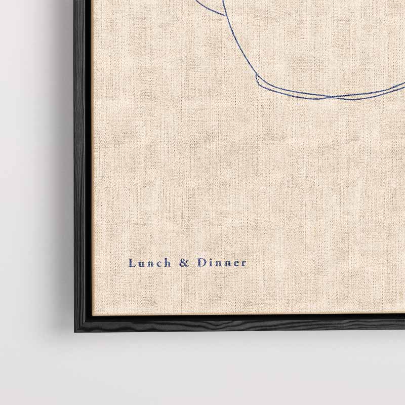 Rustieke Theepot Illustratie Kunstwerk-canvas-dibond-plexiglas-wanddecoratie-WallArtistic