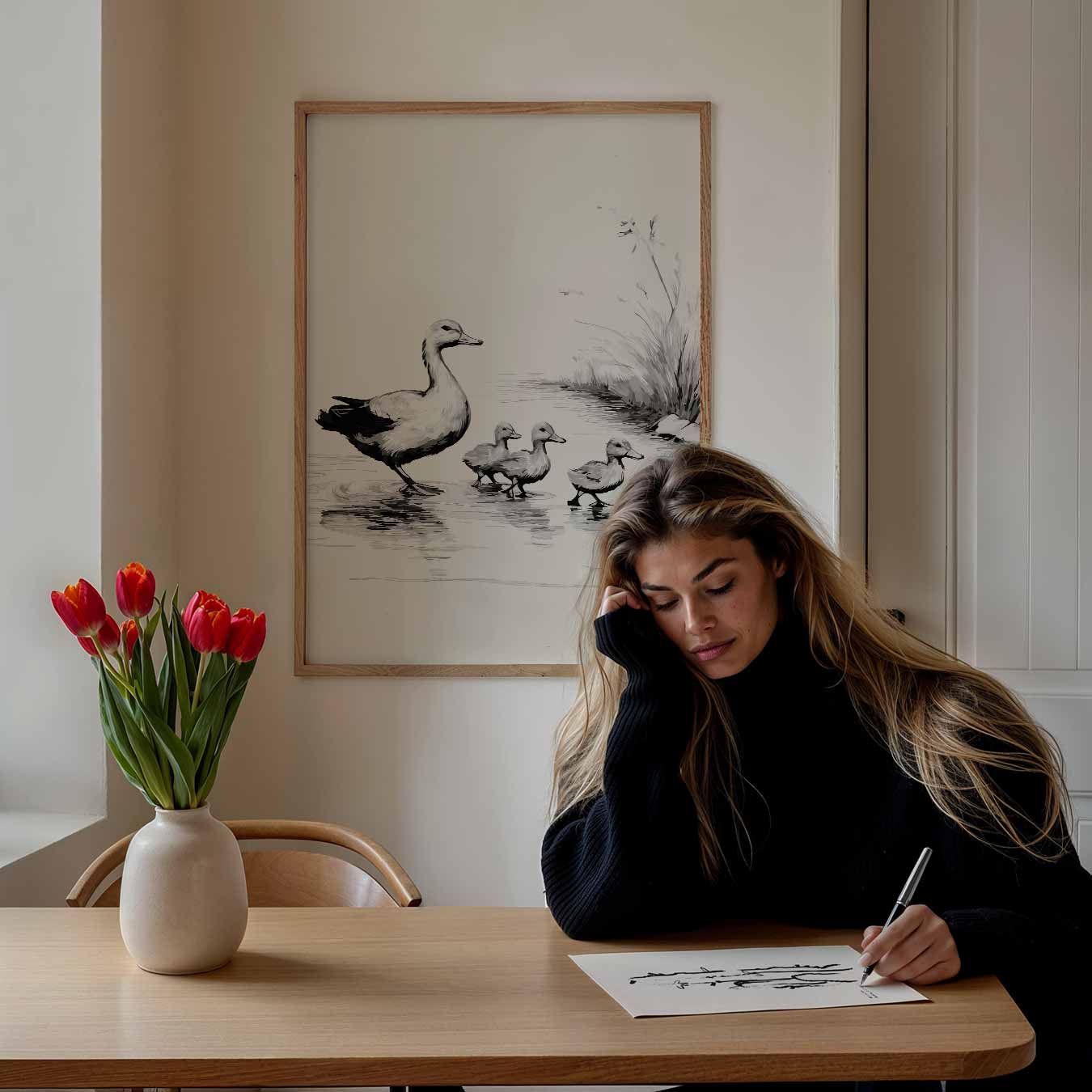 Moederliefde in de Natuur Poster-WallArtistic