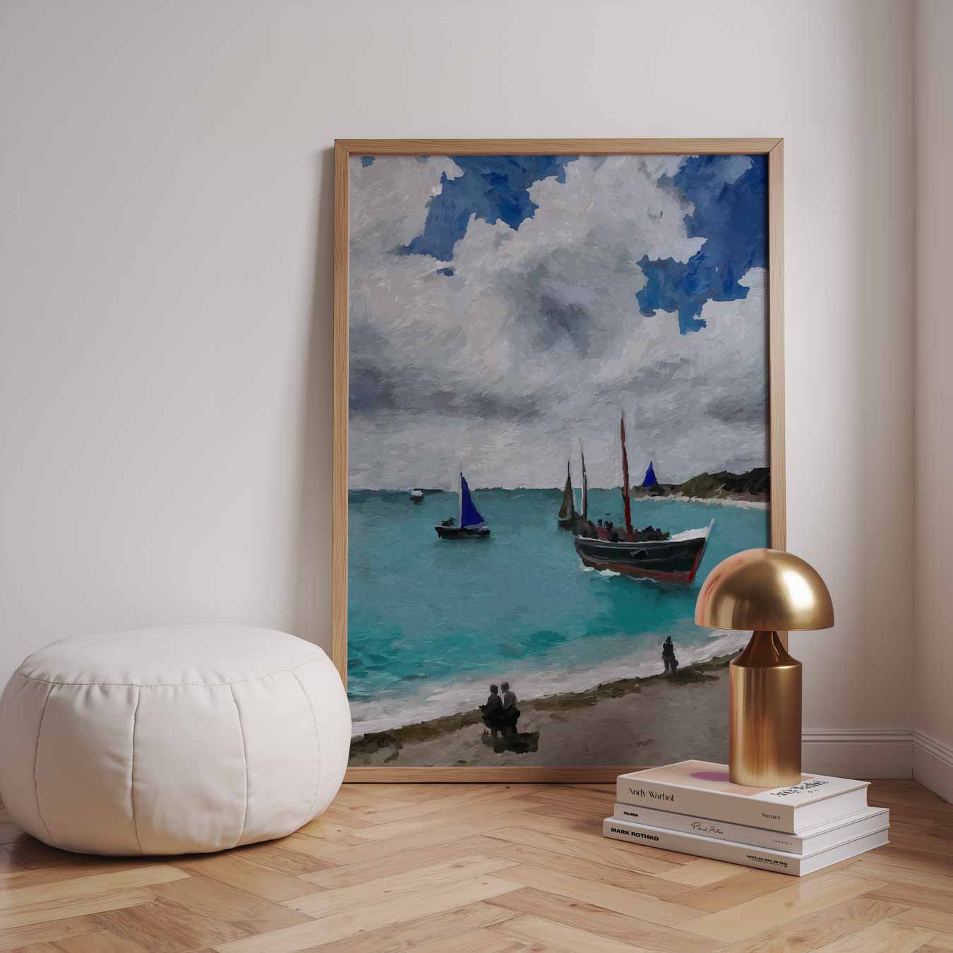 Zeilboot Avontuur aan Zee Poster-WallArtistic