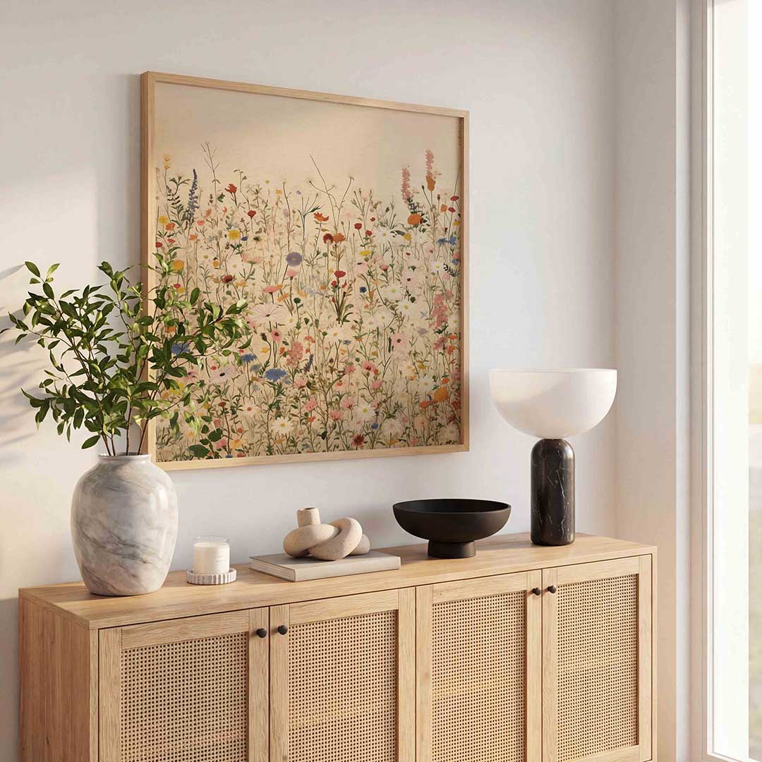 Bloemenveld Poster
