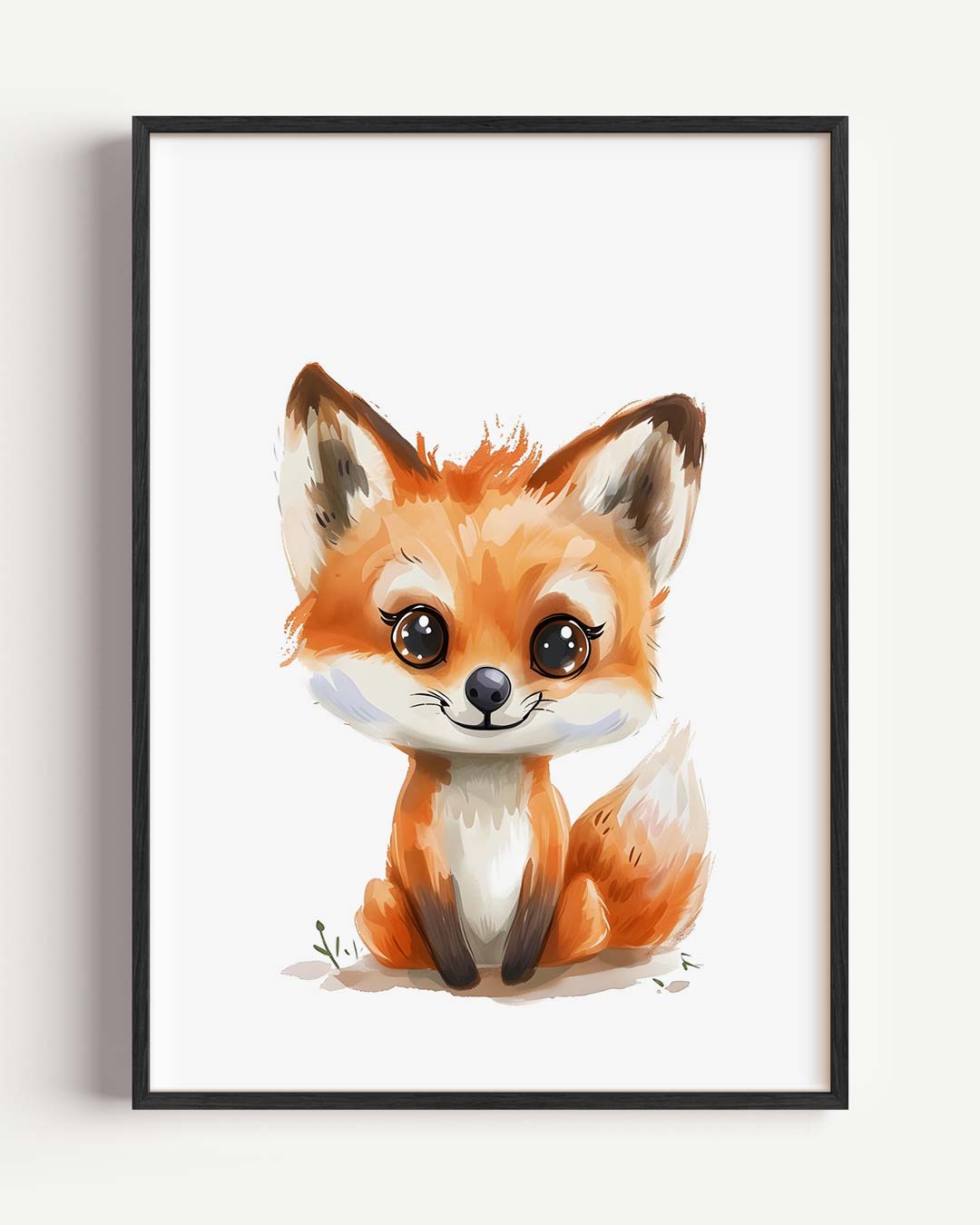 Schattige Vos Illustratie Poster-WallArtistic