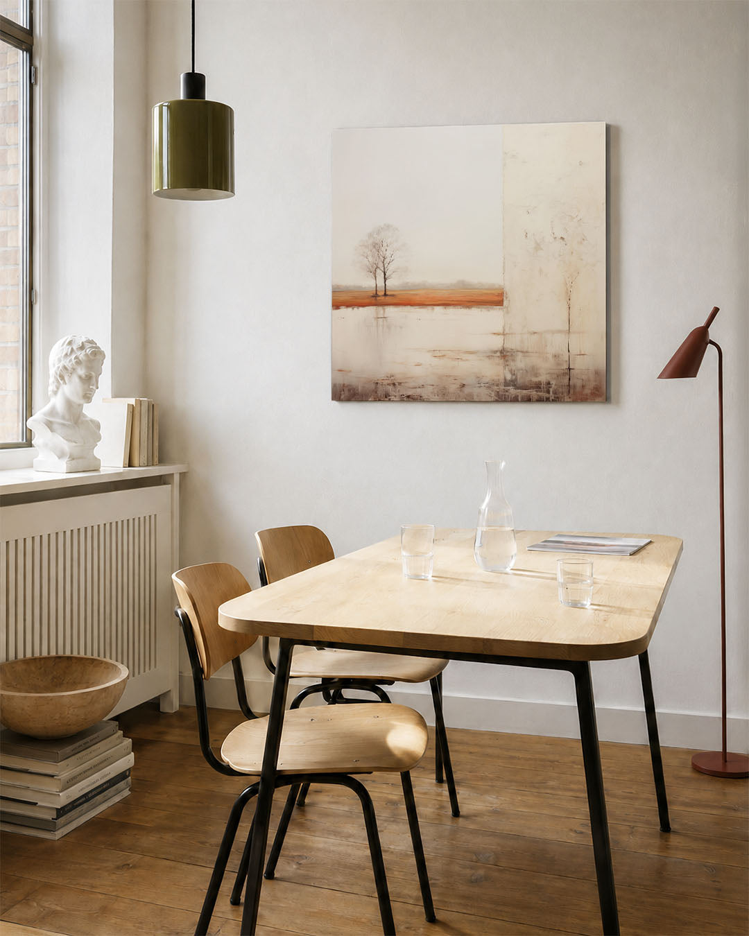 Rustige landschap compositie Kunstwerk