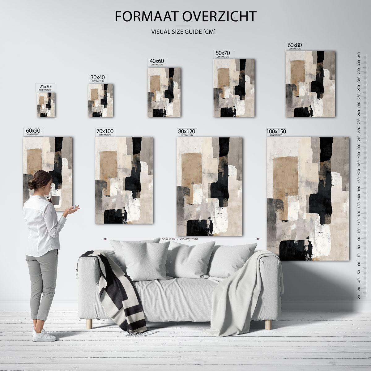Abstracte vormen Poster