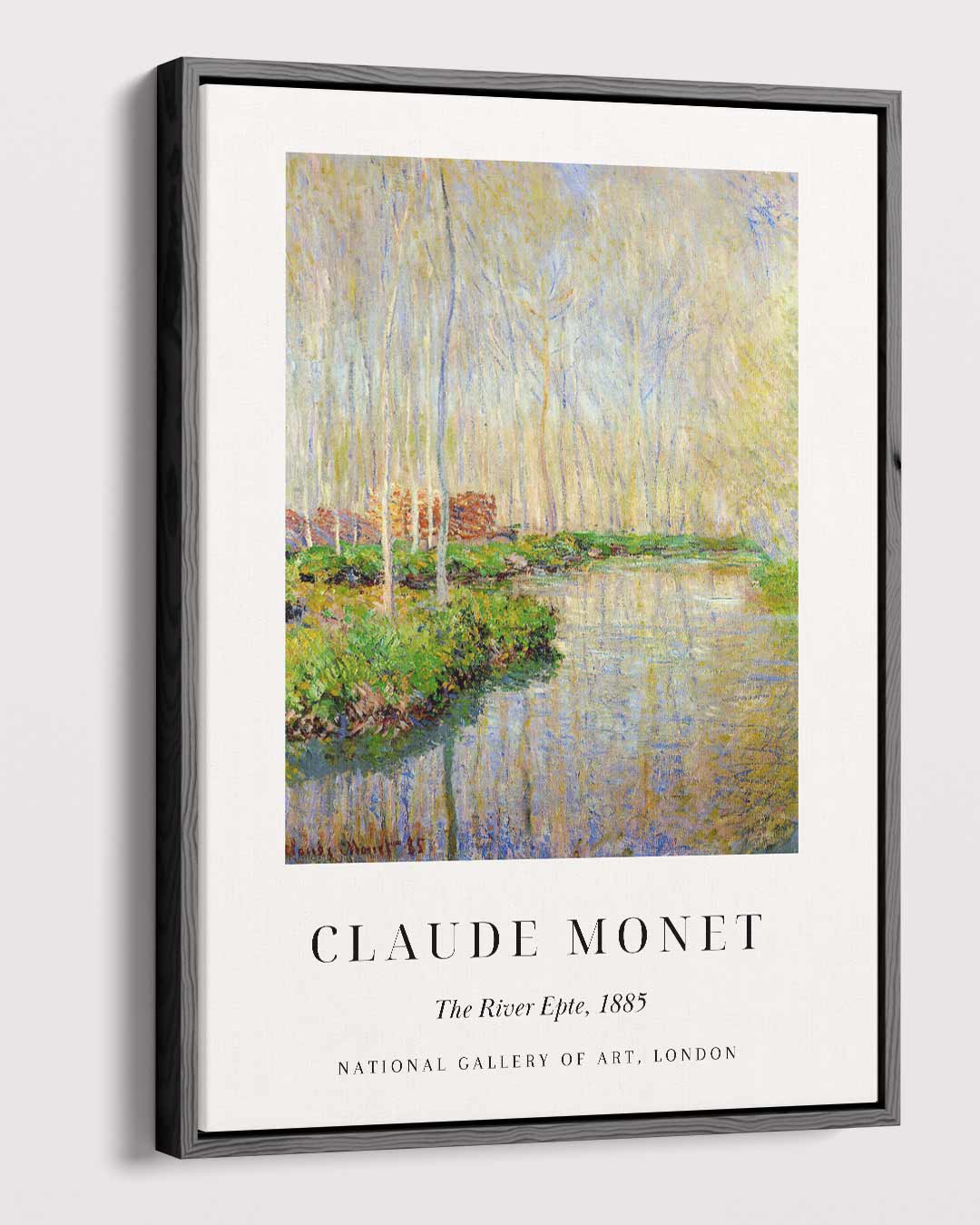 De Rivier Epte, 1885 Kunstwerk-canvas-dibond-plexiglas-wanddecoratie-WallArtistic