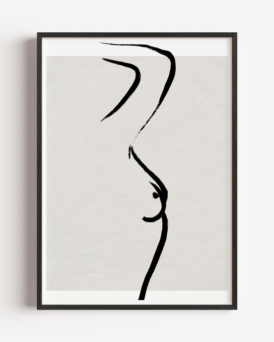 Elegante Lichaamssilhouet Poster-WallArtistic