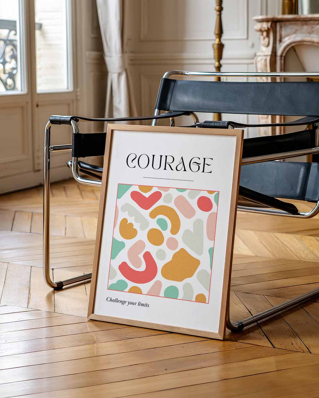 Kleurrijke Moed Poster-WallArtistic