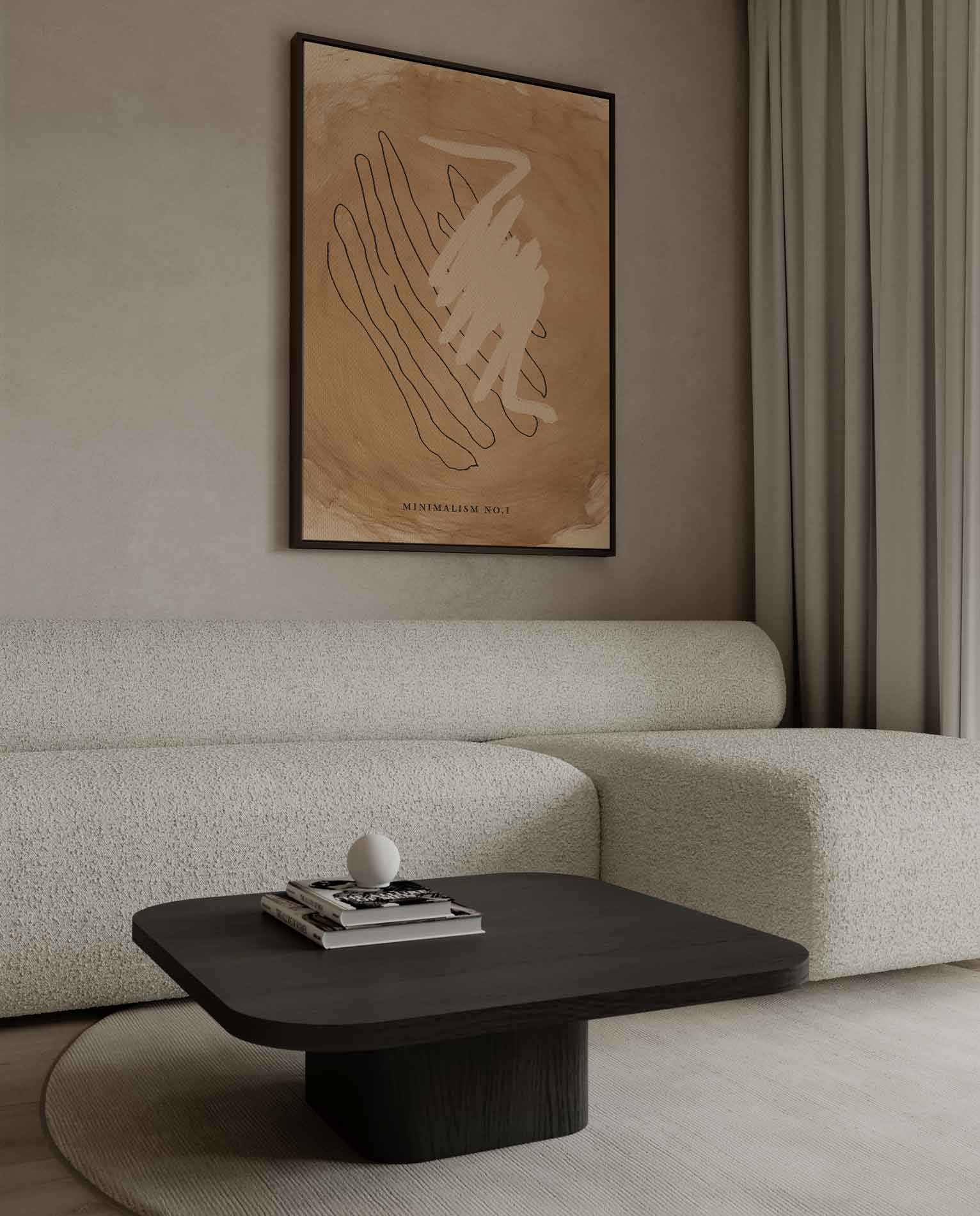 Minimalisme No.1 Kunstwerk-canvas-dibond-plexiglas-wanddecoratie-WallArtistic