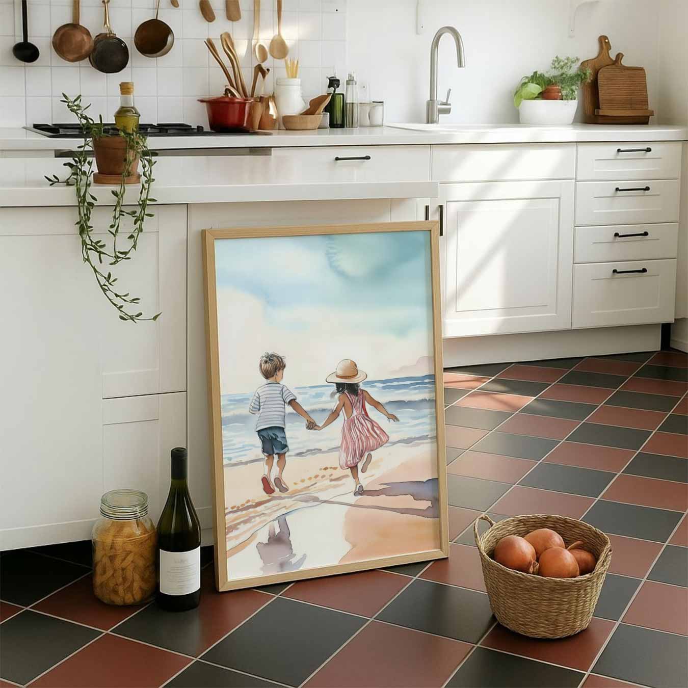 Zomerse Strandavonturen Poster-WallArtistic