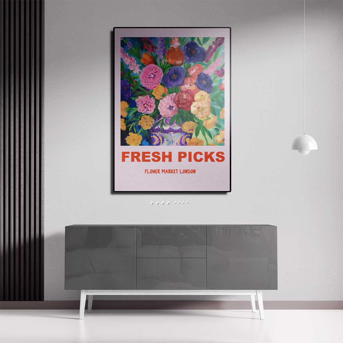 Bloemenpracht in Londen Kunstwerk-canvas-dibond-plexiglas-wanddecoratie-WallArtistic