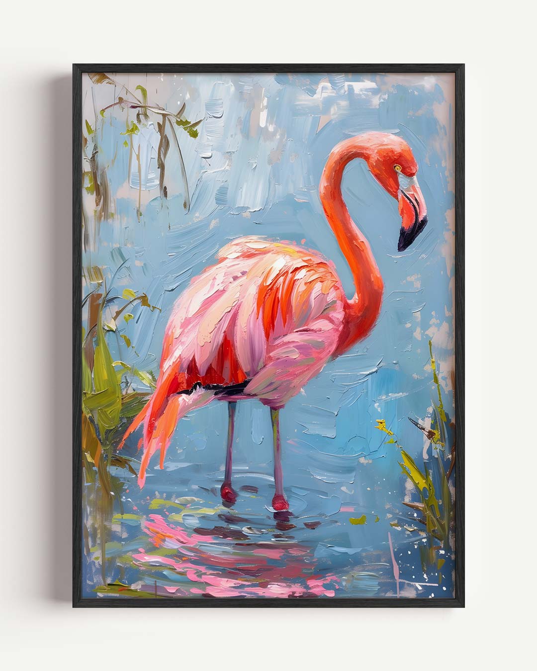 Kleurrijke Flamingo Droom Poster-WallArtistic
