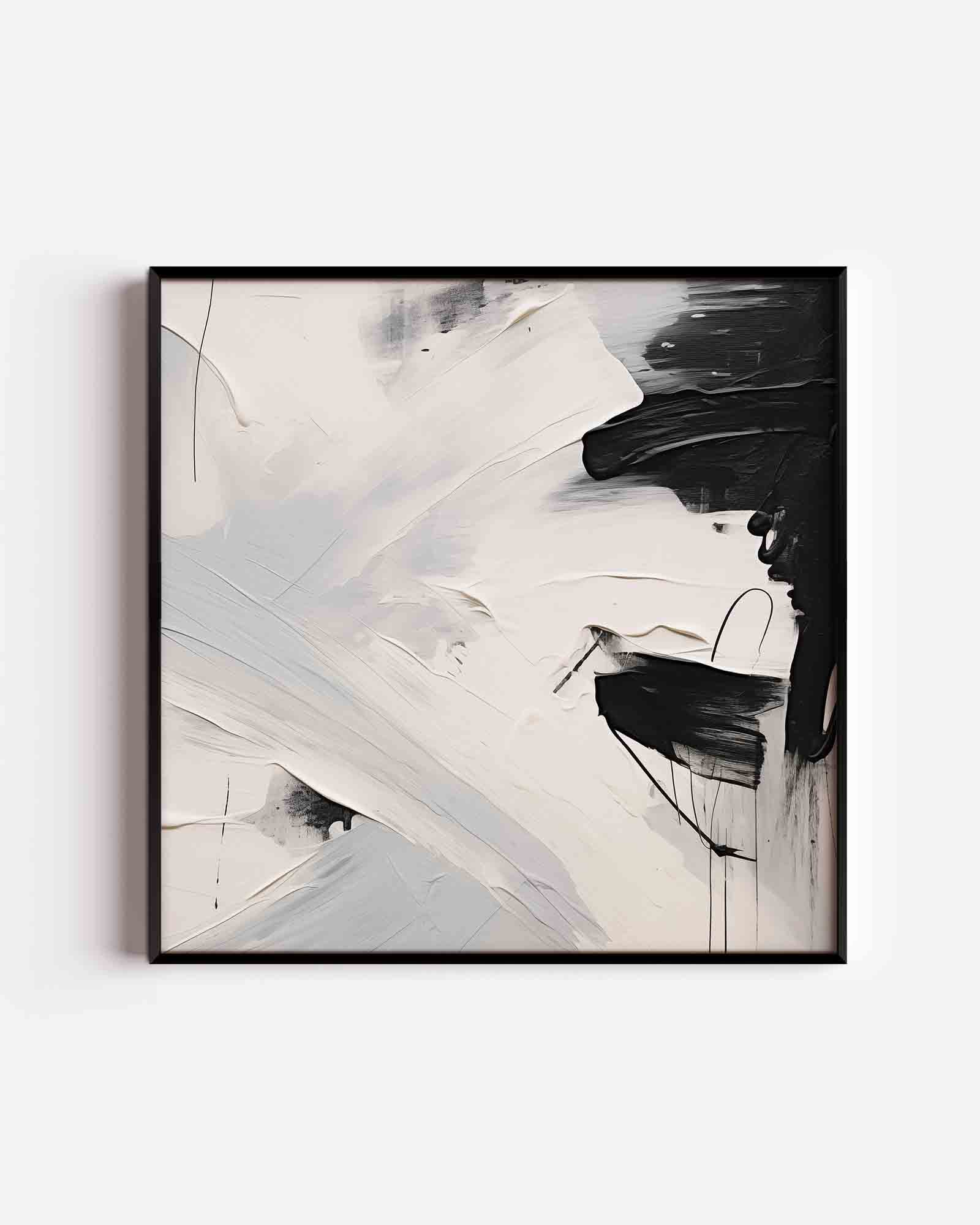 Abstracte zwart wit Poster