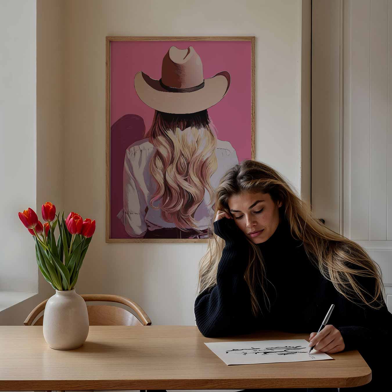 Stijlvolle Cowgirl Poster