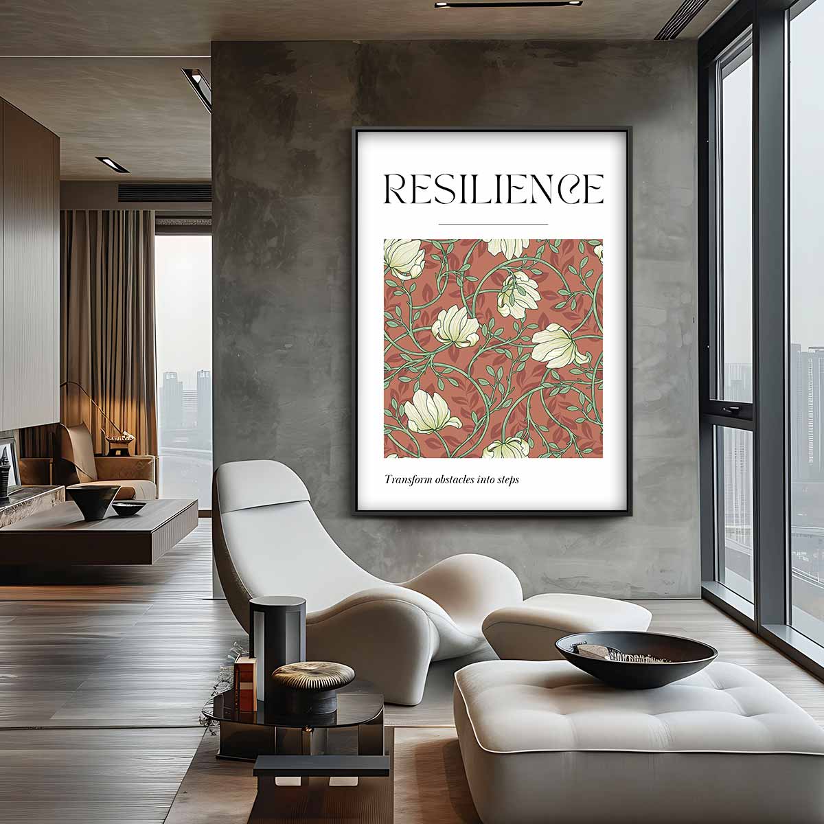 Resilience Bloemenkunst Kunstwerk-canvas-dibond-plexiglas-wanddecoratie-WallArtistic