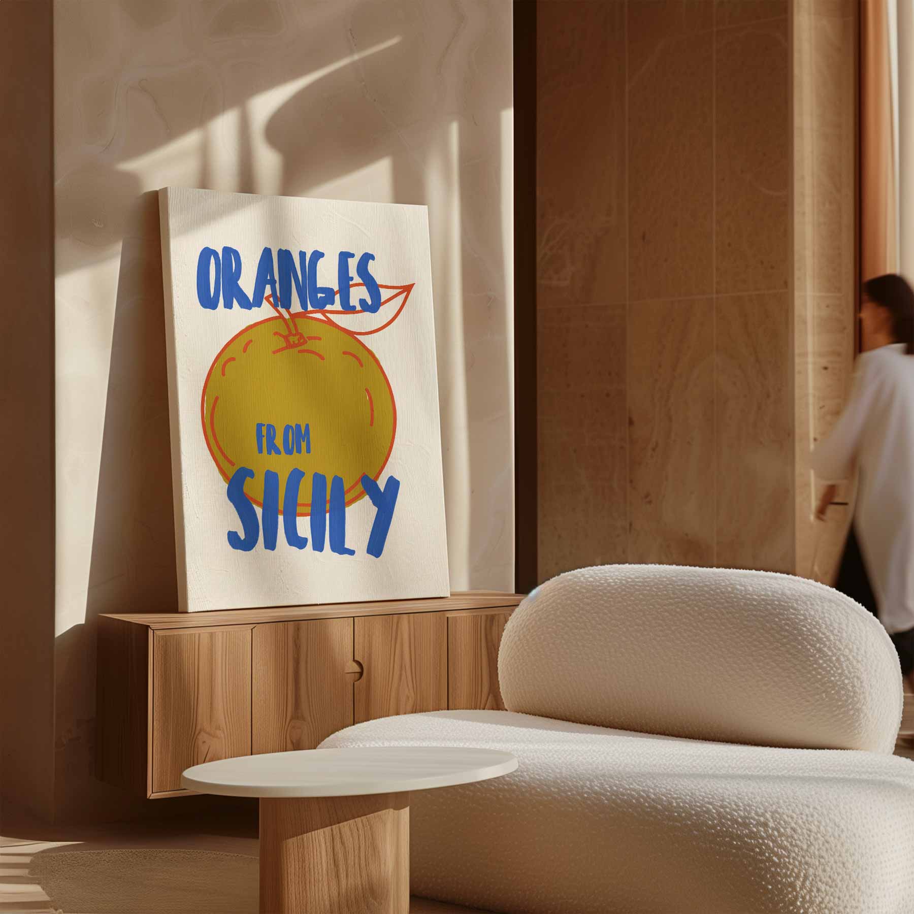 Siciliaanse Sinaasappelkunst Kunstwerk-canvas-dibond-plexiglas-wanddecoratie-WallArtistic
