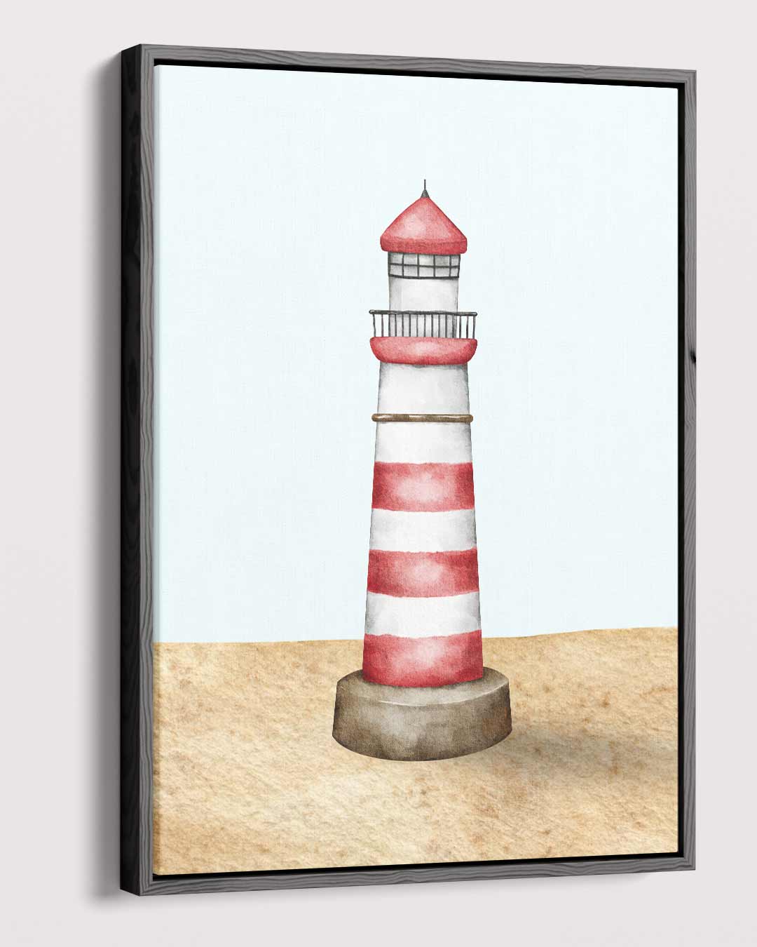 Magische Vuurtoren aan Zee Kunstwerk-canvas-dibond-plexiglas-wanddecoratie-WallArtistic