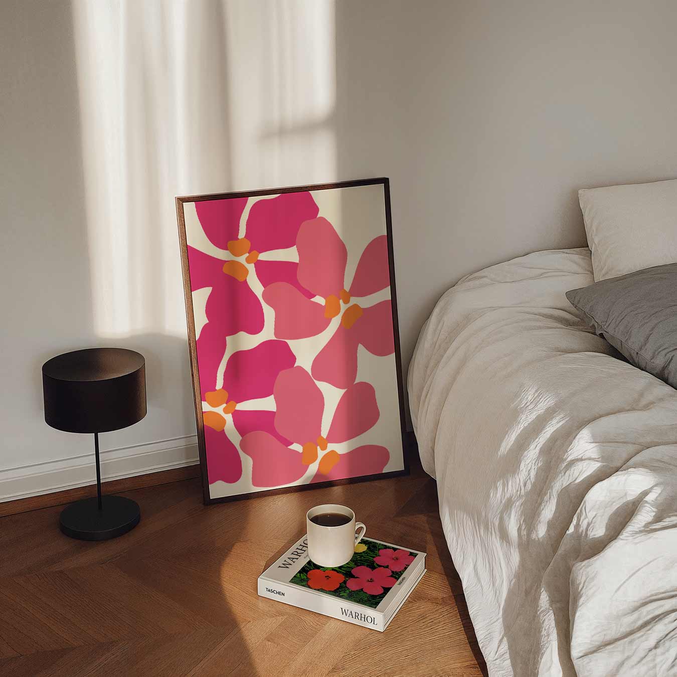 Bloemrijke Roze Droom Poster