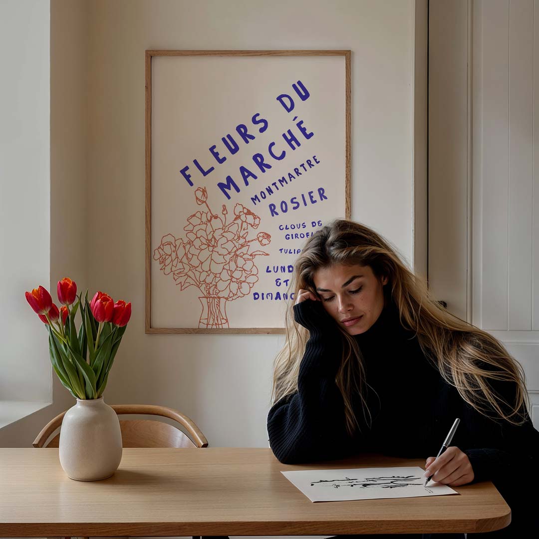 Fleurs du Marché Poster-WallArtistic