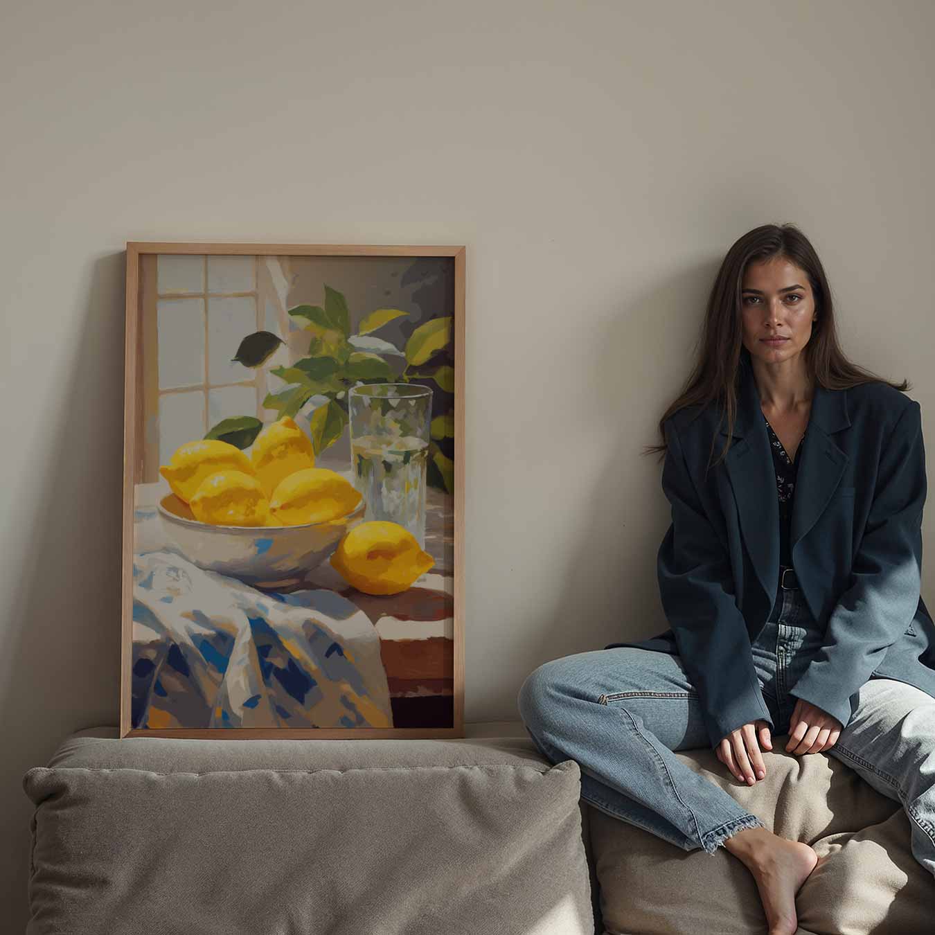 Zomerse Citroenverfrissing Poster-WallArtistic