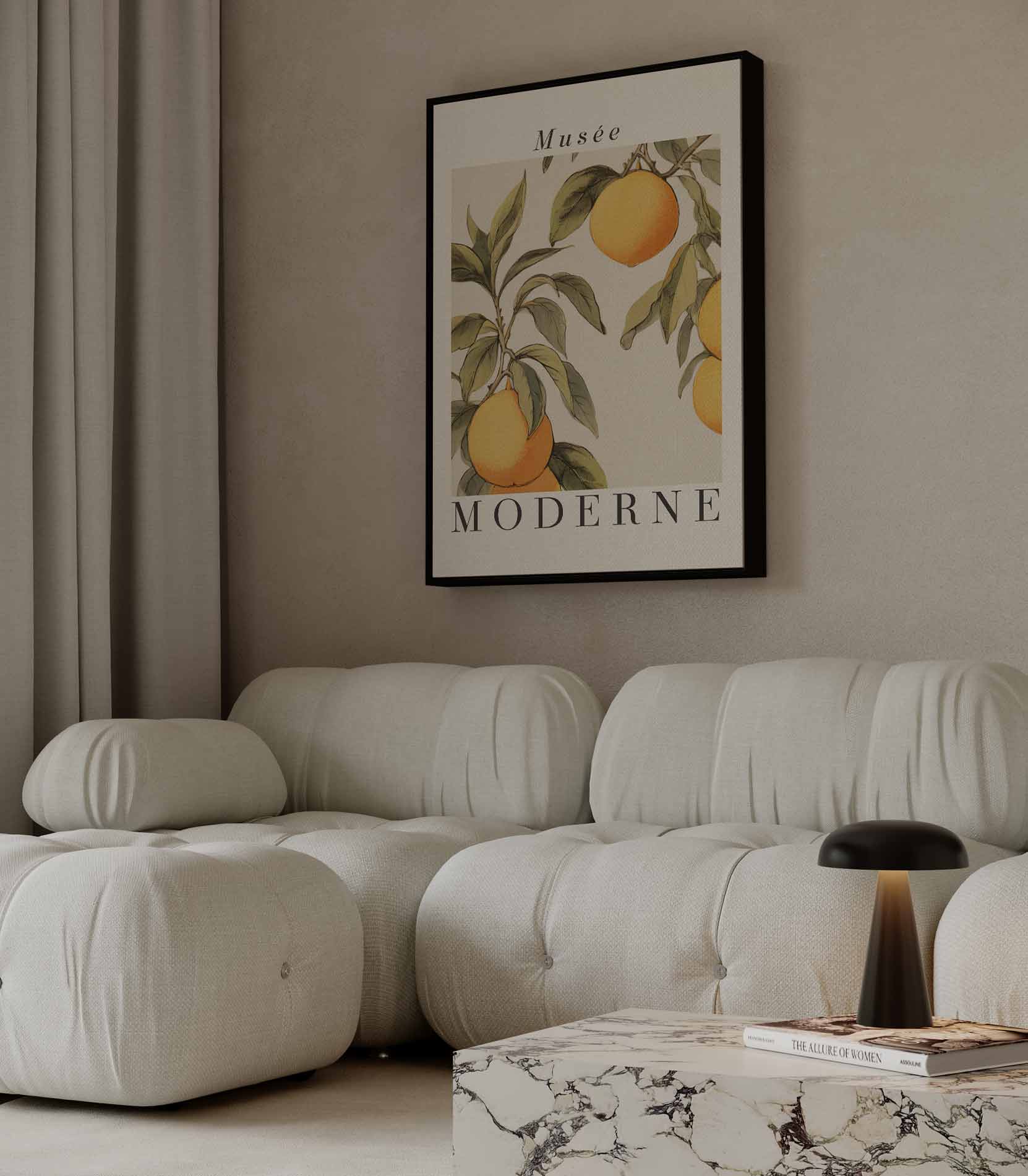 Moderne Citrus Kunstprint Kunstwerk-canvas-dibond-plexiglas-wanddecoratie-WallArtistic