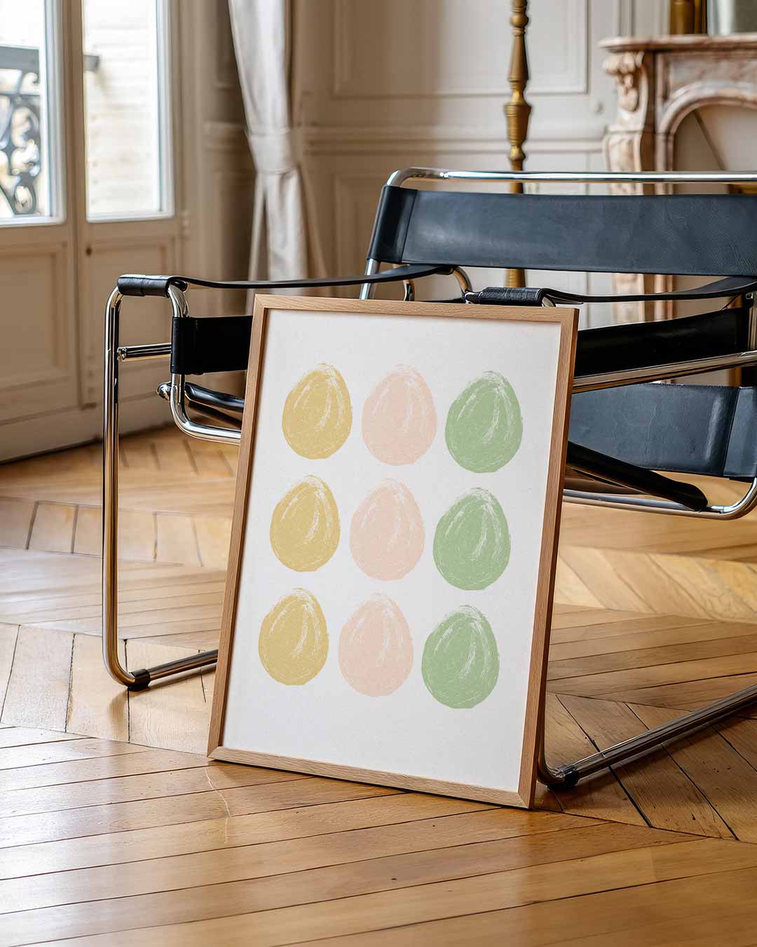 Vrolijke Pastel Dot Art Poster