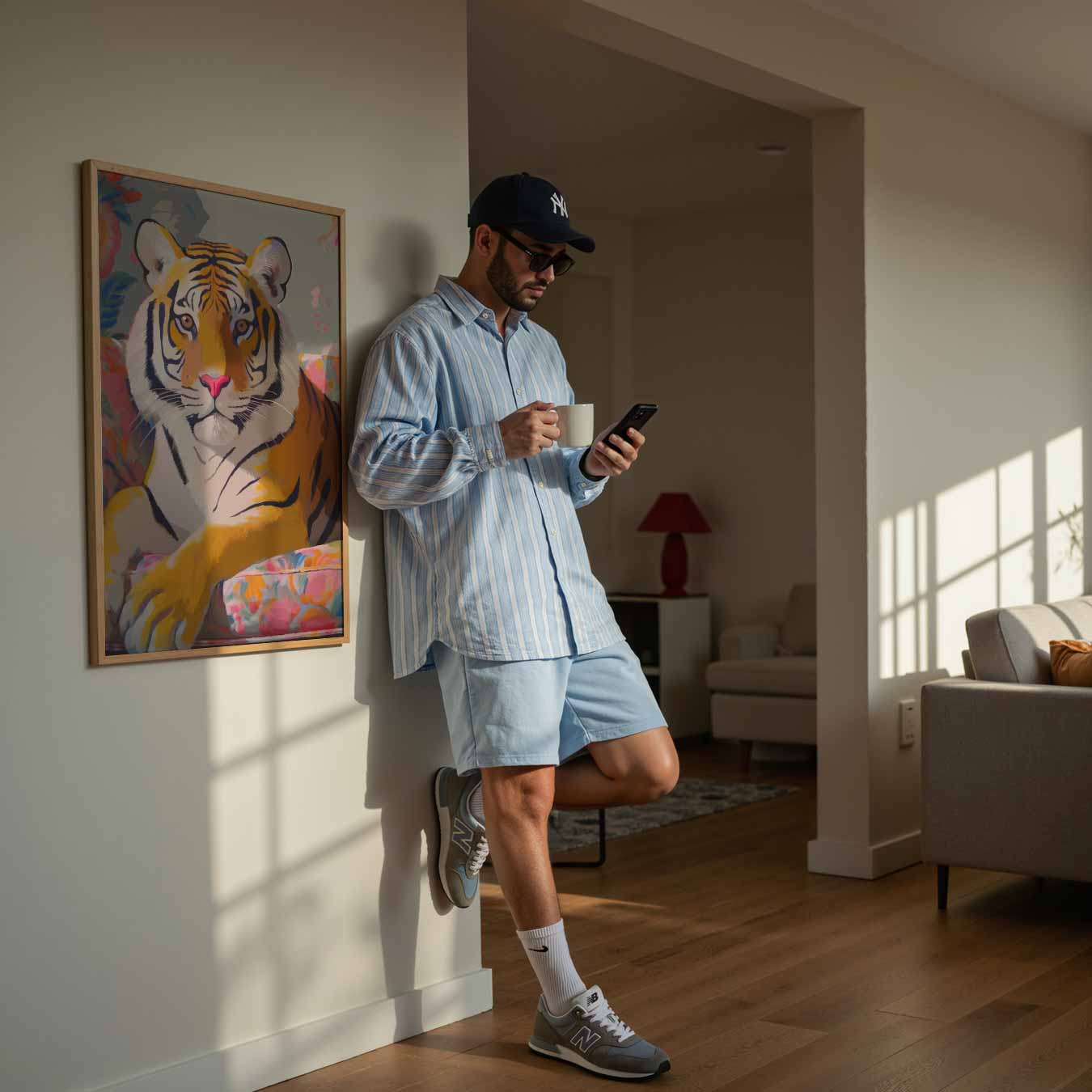 Stijlvolle Tijger Poster-WallArtistic