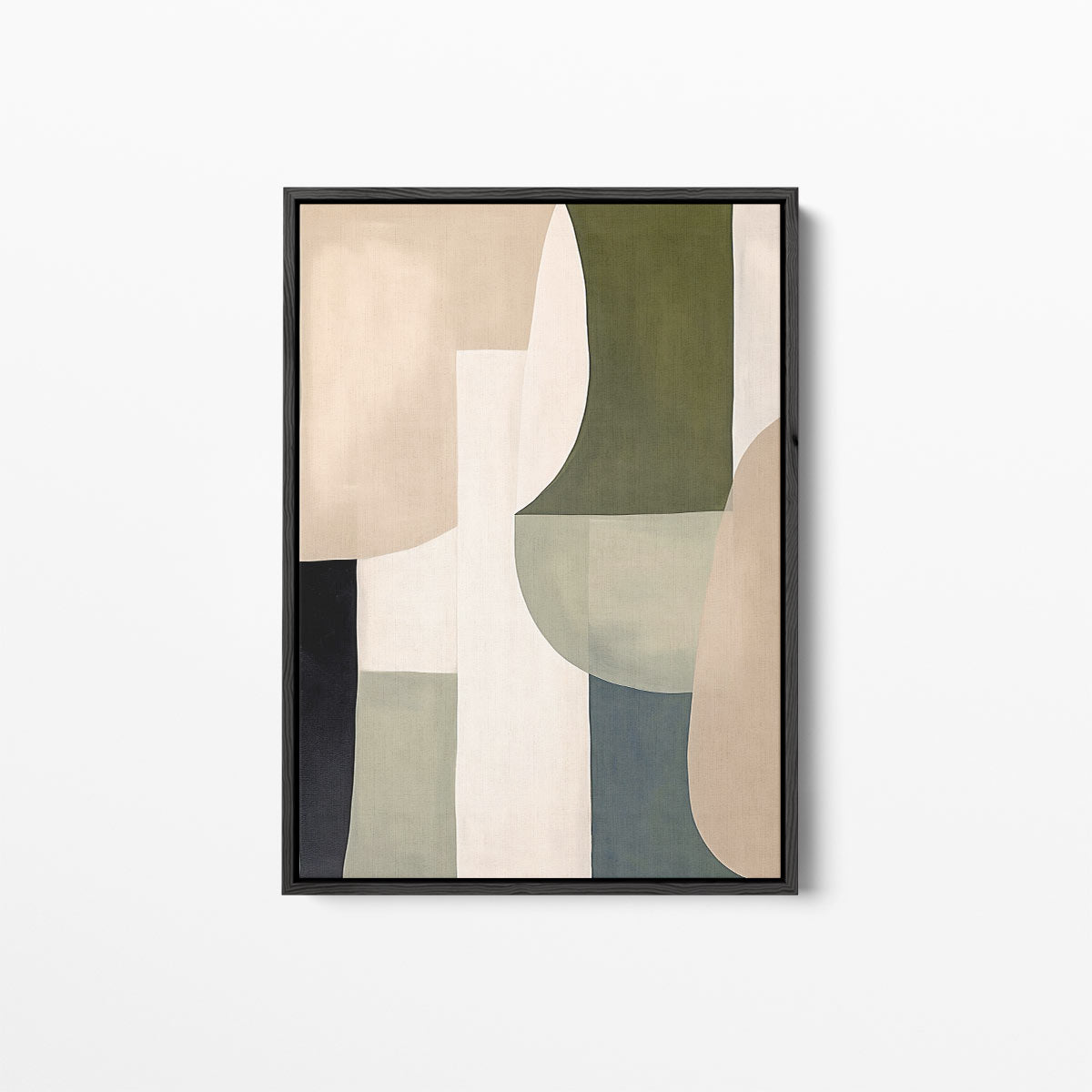 Abstracte Harmonie in Aardetinten Kunstwerk-canvas-dibond-plexiglas-wanddecoratie-WallArtistic