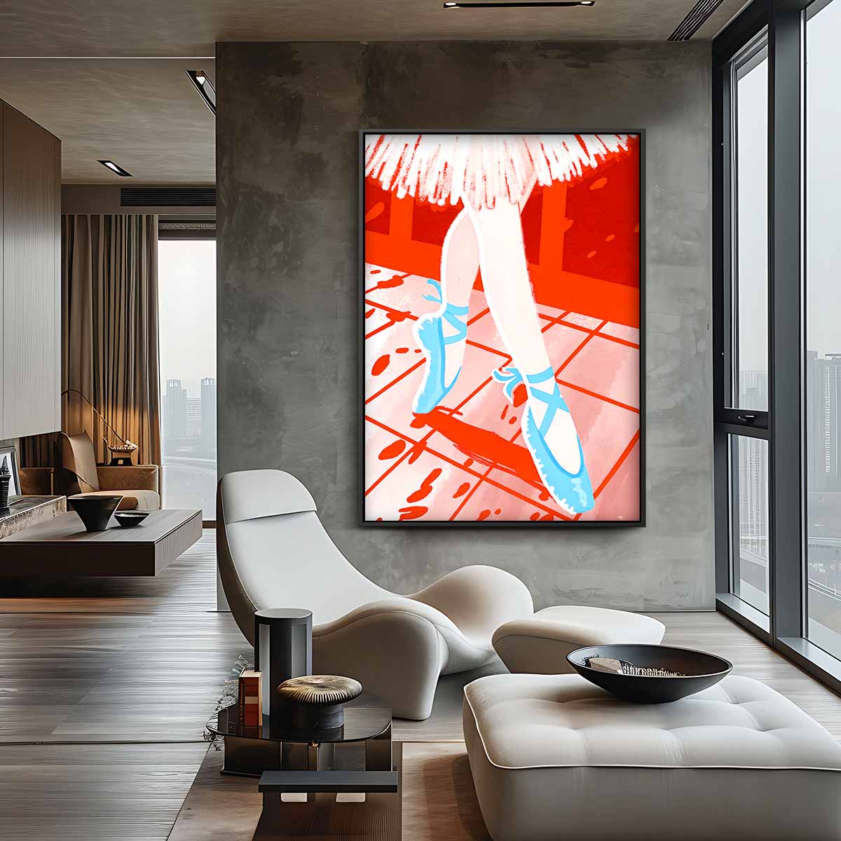 Dans van Kleur Kunstwerk-canvas-dibond-plexiglas-wanddecoratie-WallArtistic