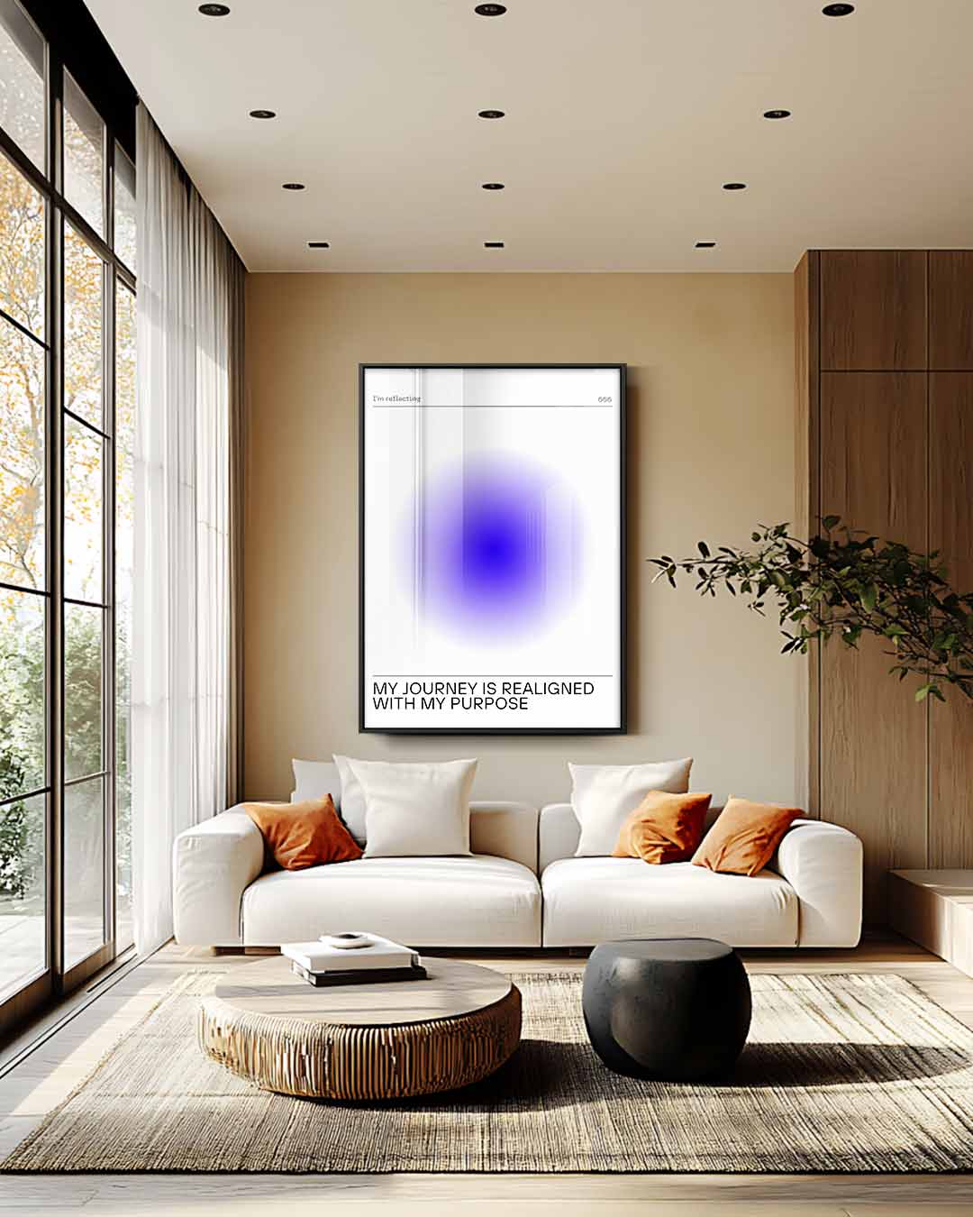 Innerlijke Reflectie Kunstwerk-canvas-dibond-plexiglas-wanddecoratie-WallArtistic
