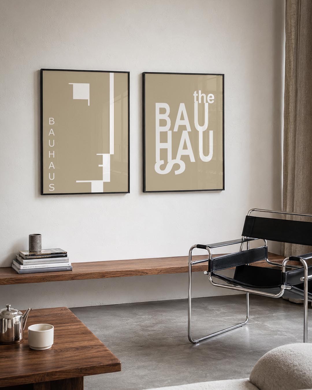 Strakke lijnenspel Posterset