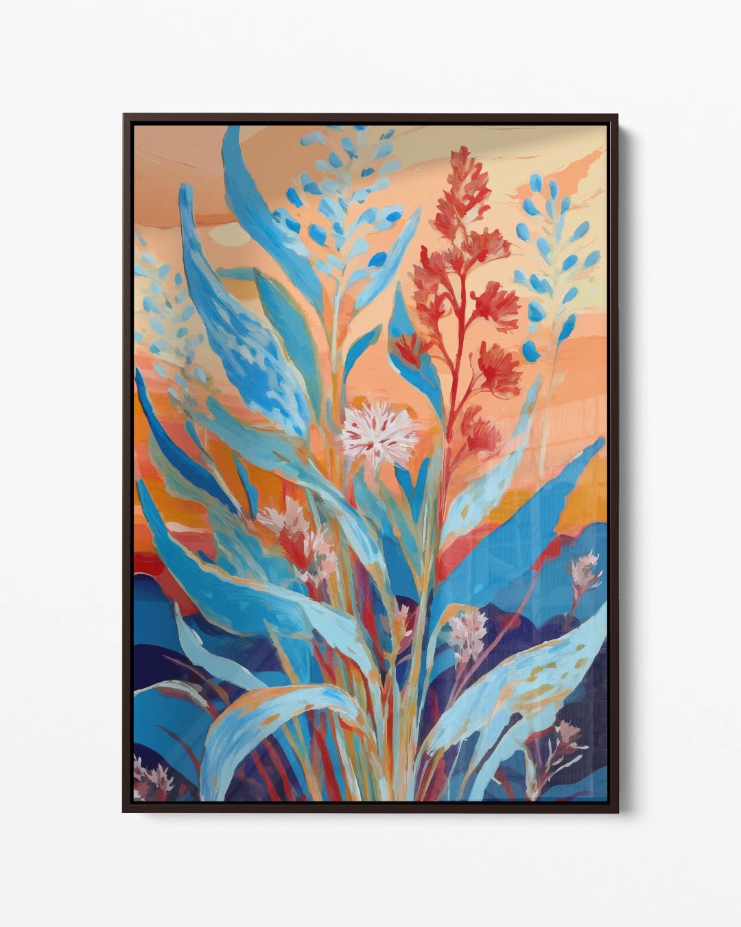 Kleurrijke Bloemenzee Kunstwerk-canvas-dibond-plexiglas-wanddecoratie-WallArtistic