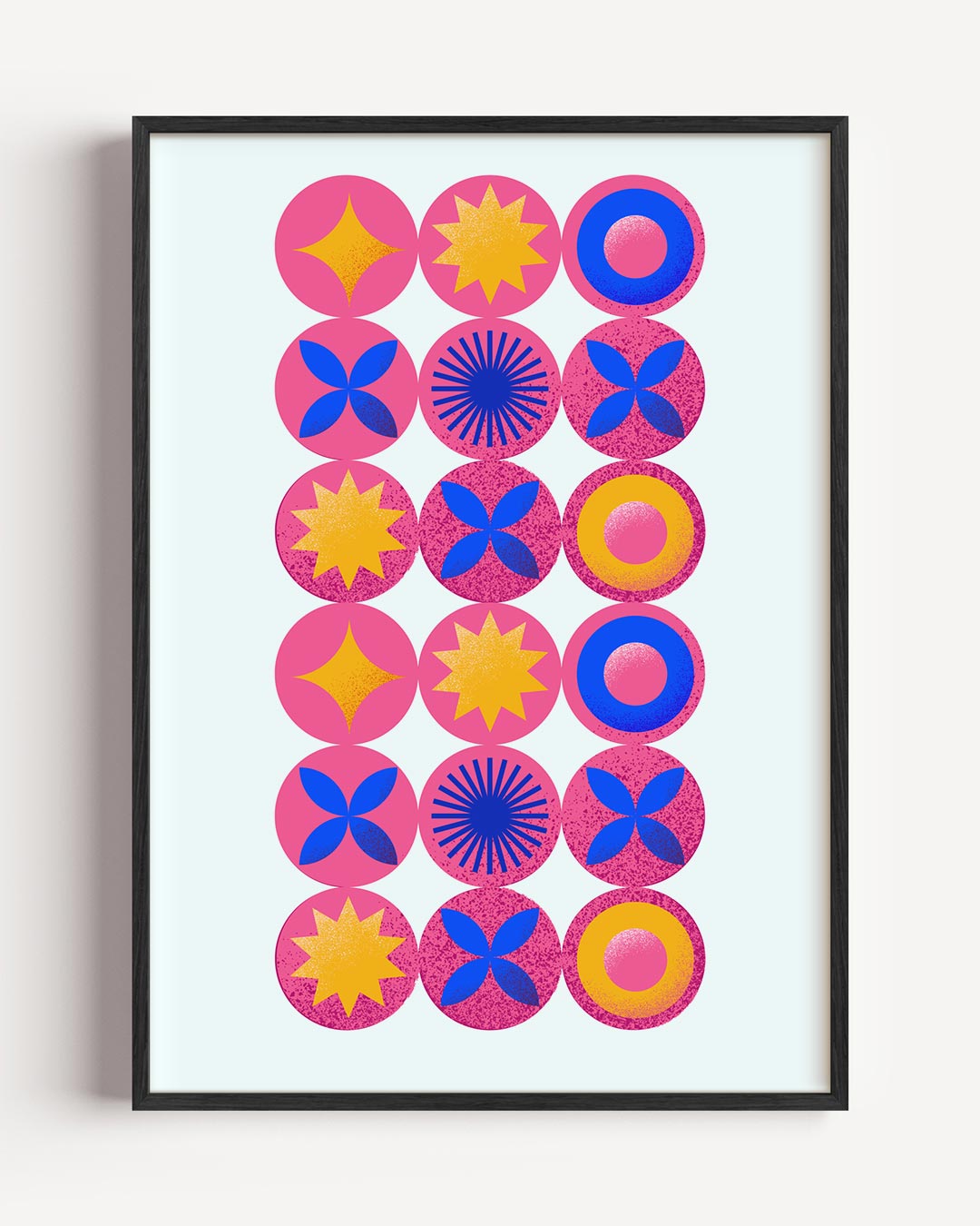 Kleurrijke Cirkelpatronen Poster-WallArtistic