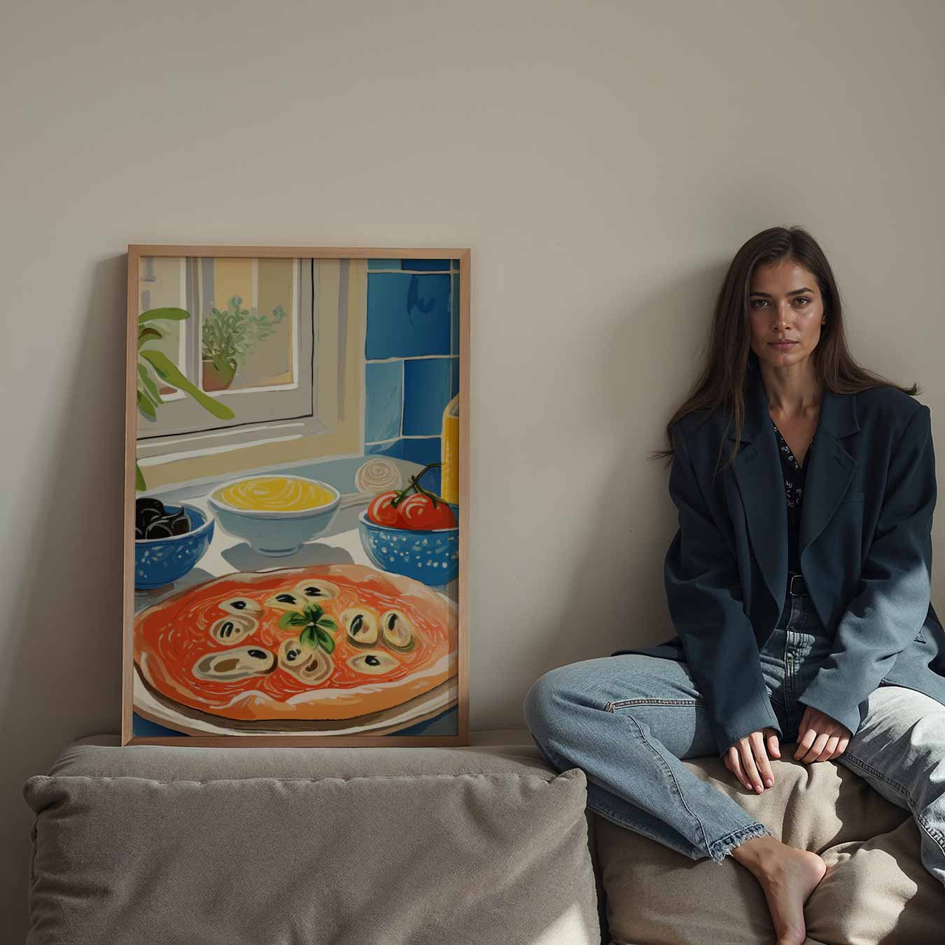 Keukenplezier in de Italiaans Stijl Poster-WallArtistic