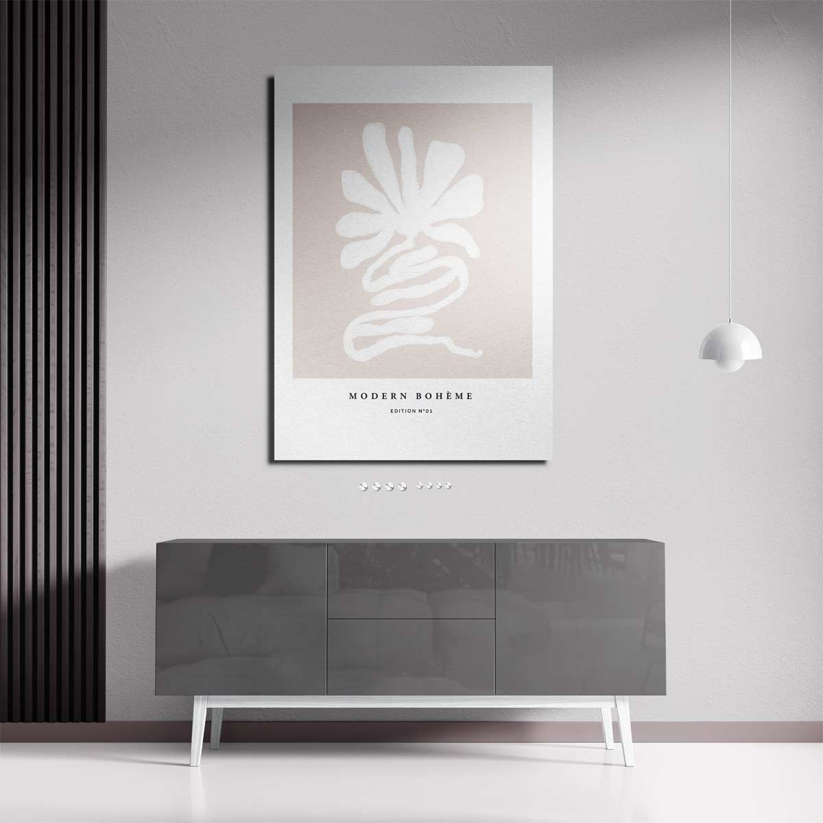 Moderne Boho Bloem Kunstwerk-canvas-dibond-plexiglas-wanddecoratie-WallArtistic