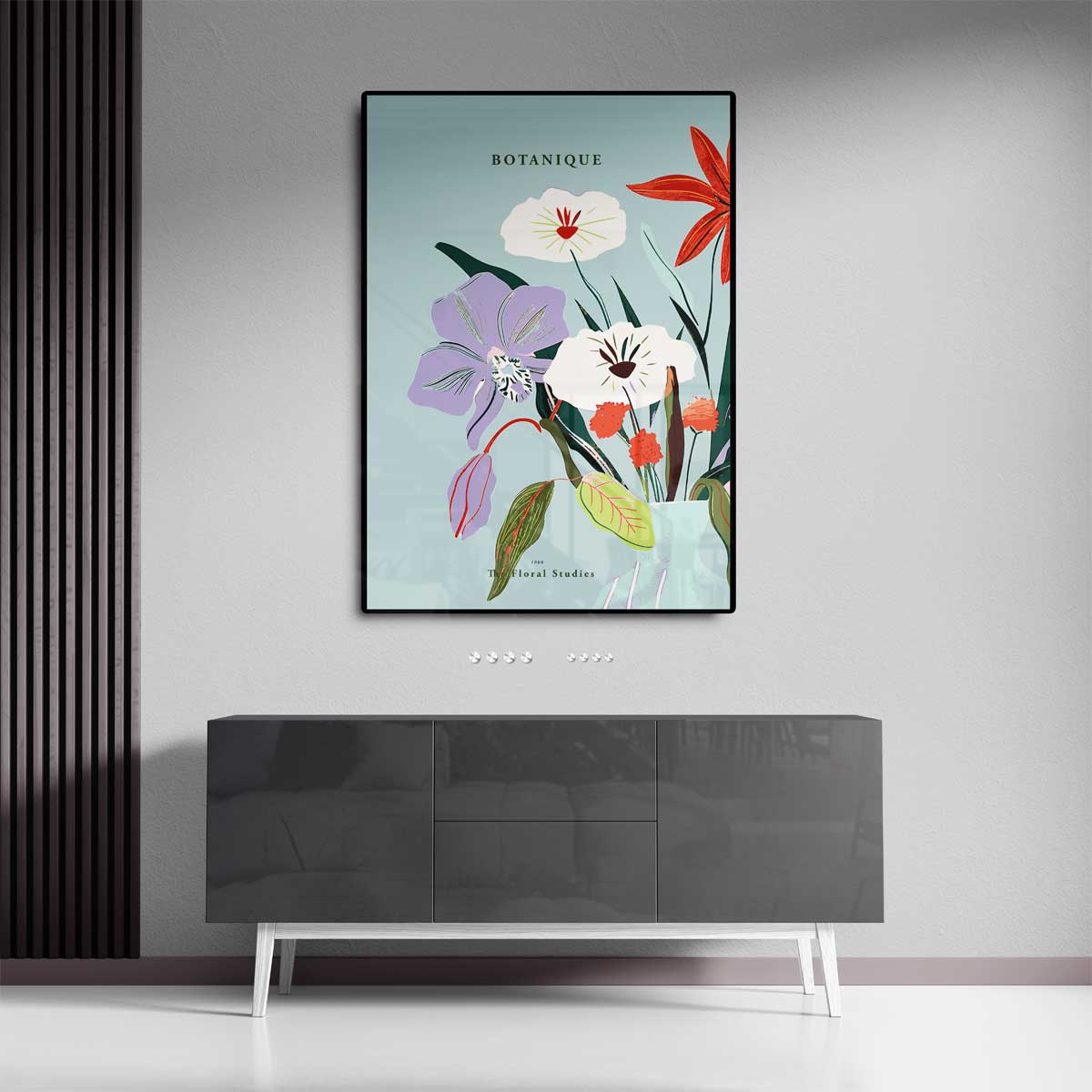 Bloemenpracht in Pastel Kunstwerk-canvas-dibond-plexiglas-wanddecoratie-WallArtistic