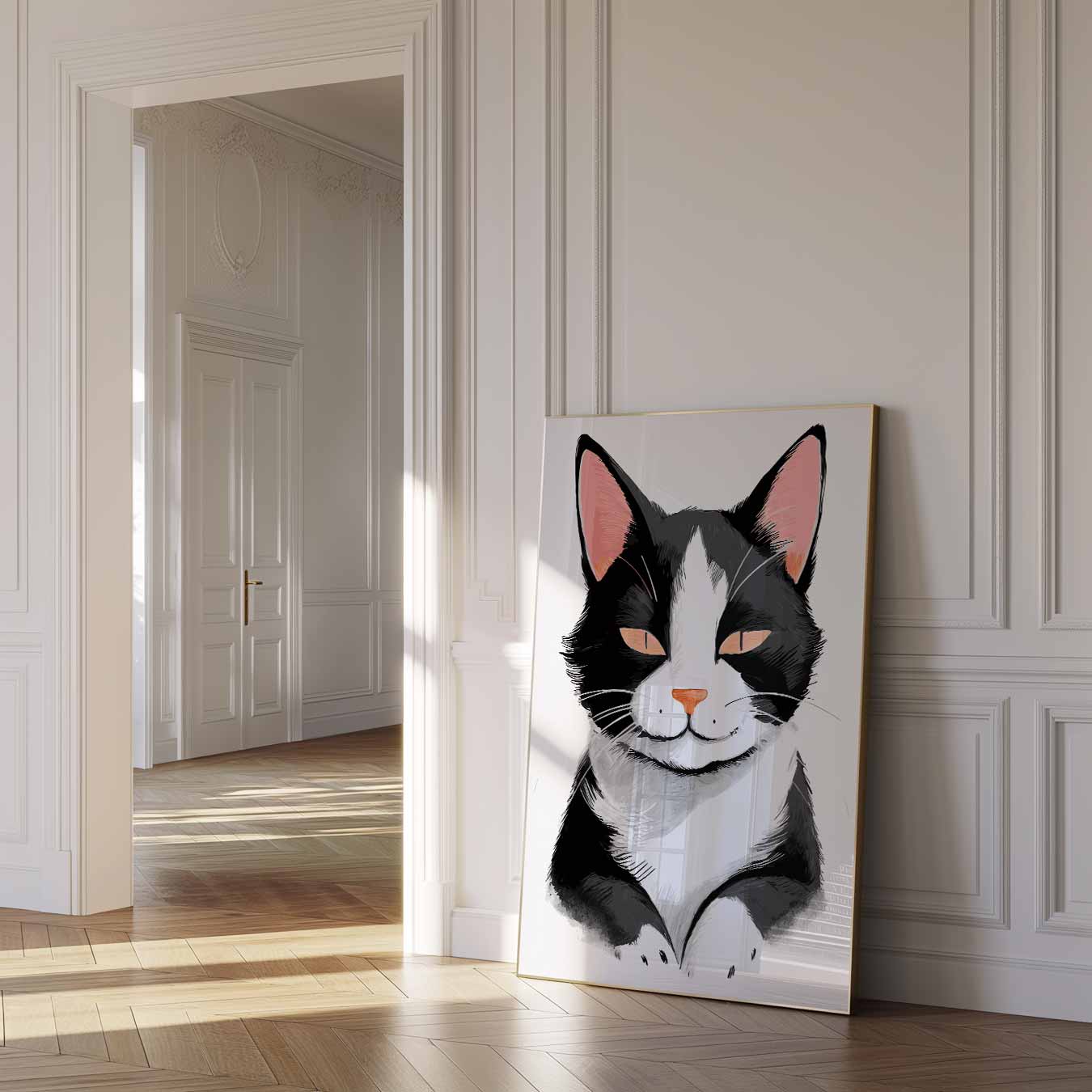 Schattige Kattenkunst Poster-WallArtistic