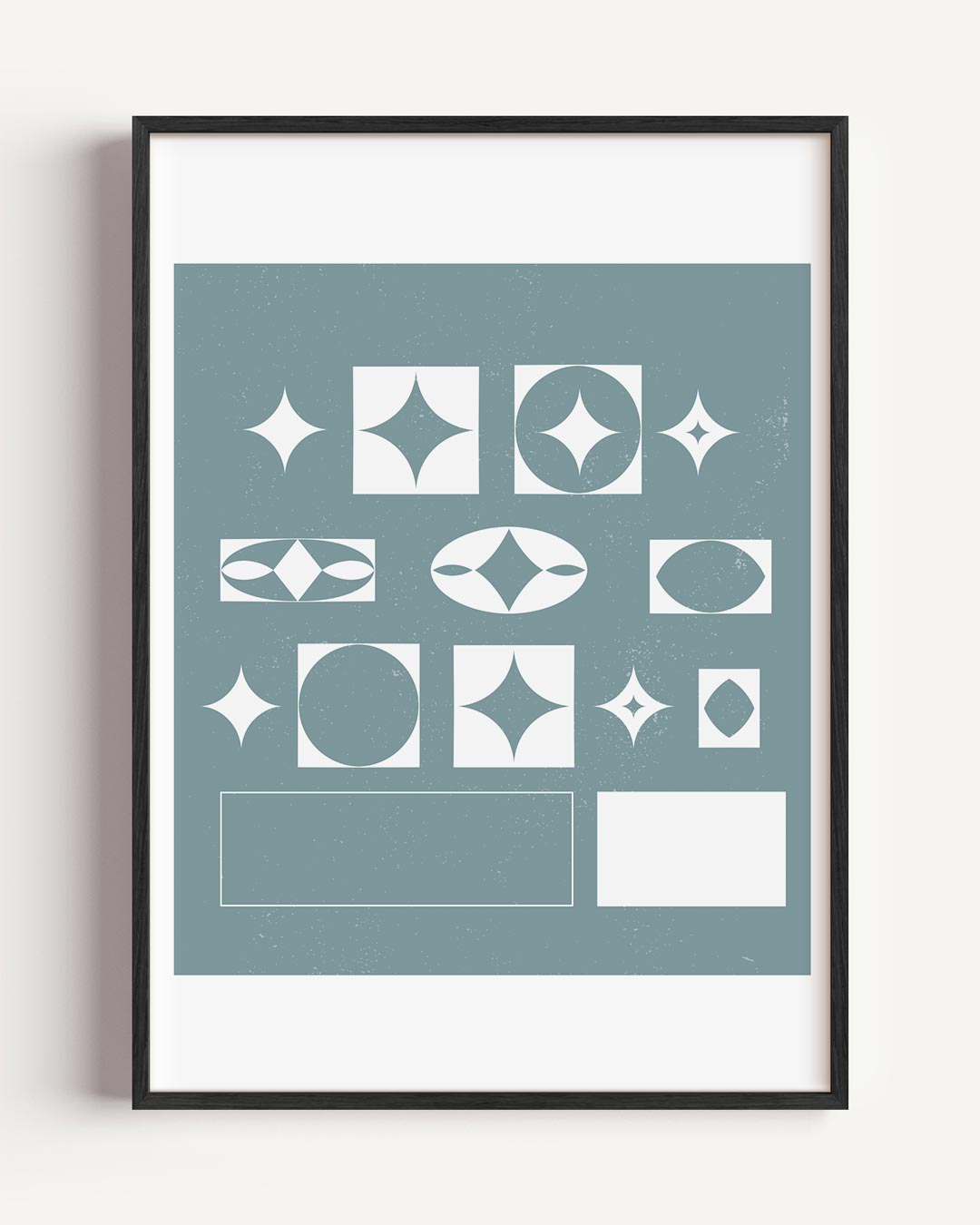 Abstracte Stervormen Wandposter-WallArtistic