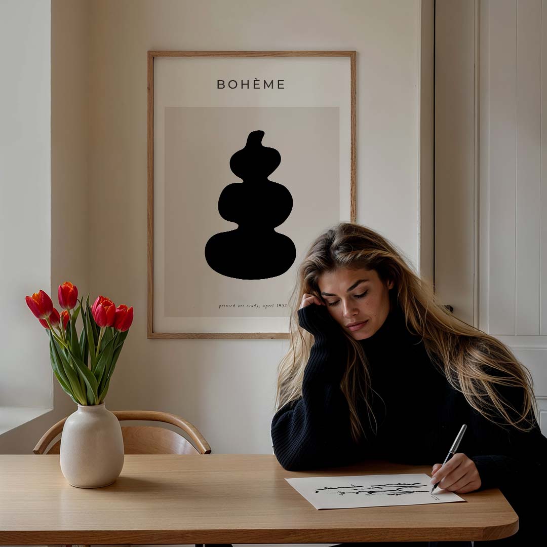 Minimalistische Boho Kunstposter-WallArtistic