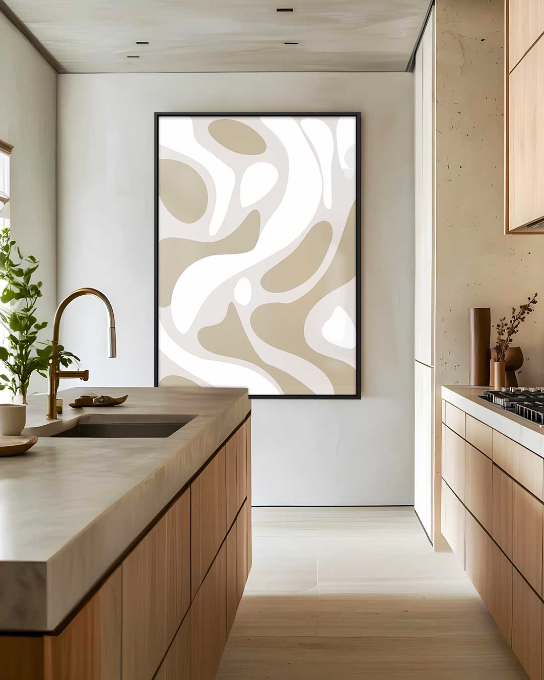 Organische Flow Canvas Kunstwerk-canvas-dibond-plexiglas-wanddecoratie-WallArtistic