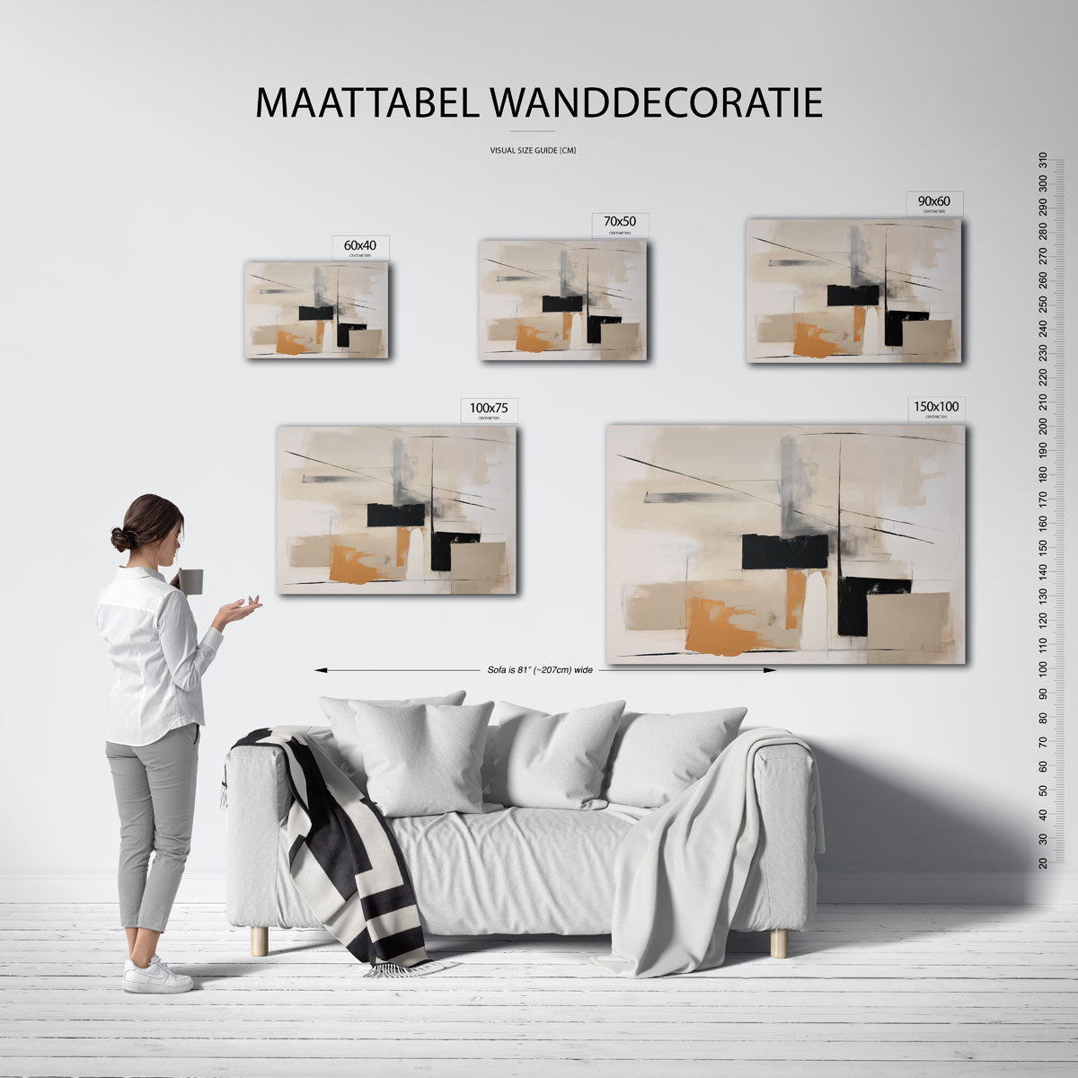 Geometrische lijnen Kunstwerk