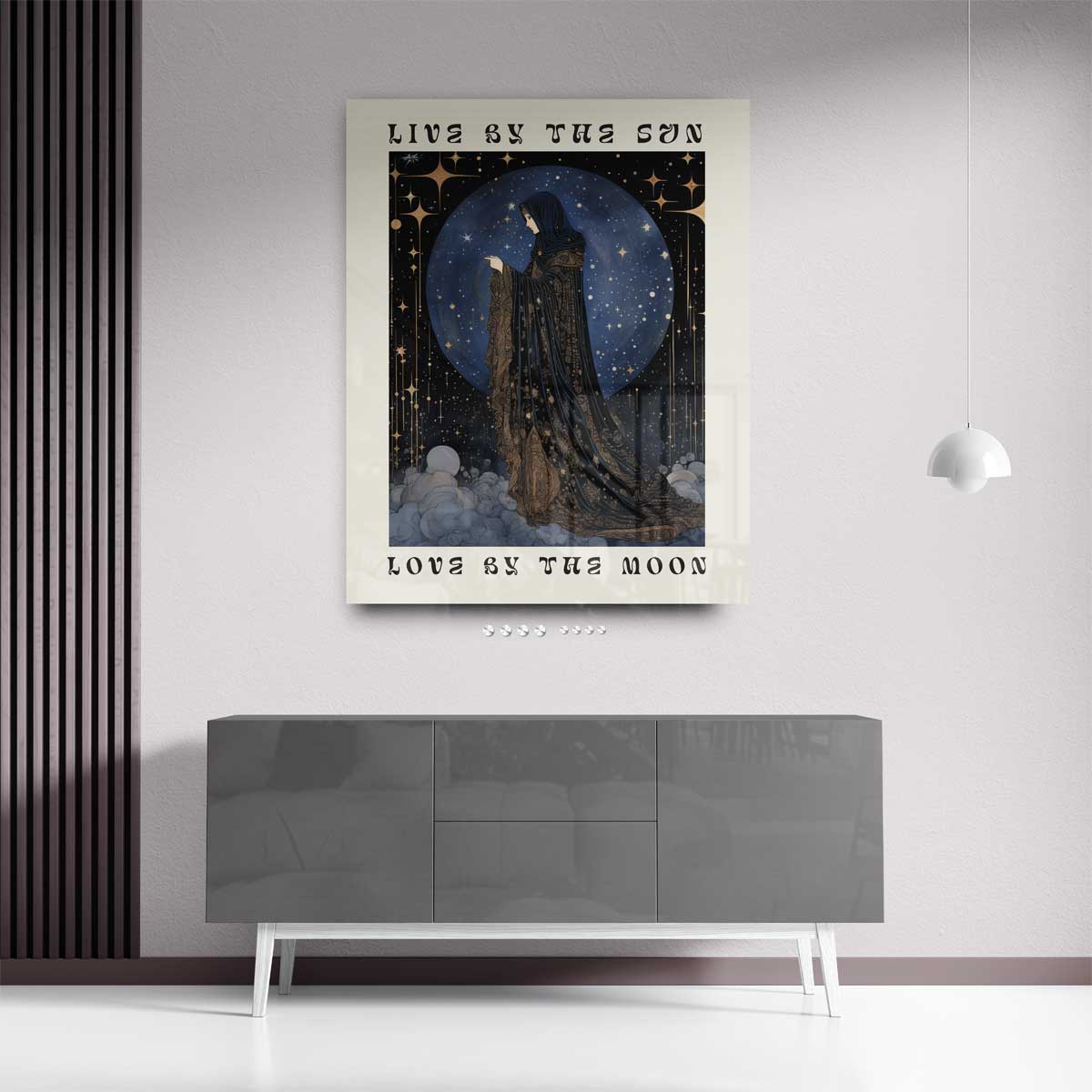 Magische Maanwandelaar Kunstwerk-canvas-dibond-plexiglas-wanddecoratie-WallArtistic