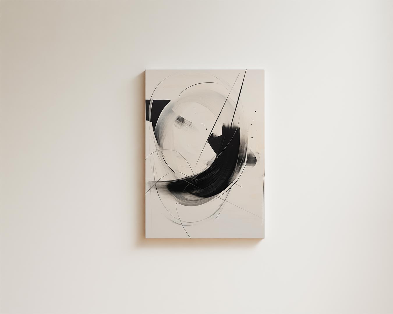 Dans van Zwart en Wit Kunstwerk-canvas-dibond-plexiglas-wanddecoratie-WallArtistic
