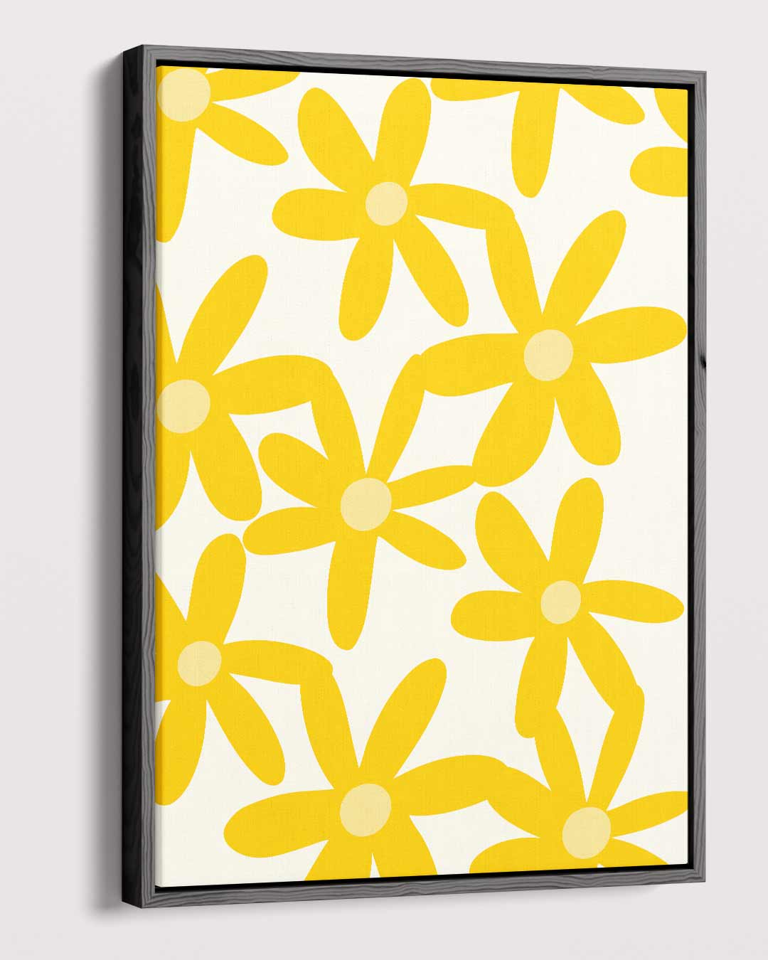 Stralende Gele Bloemenpracht Kunstwerk-canvas-dibond-plexiglas-wanddecoratie-WallArtistic
