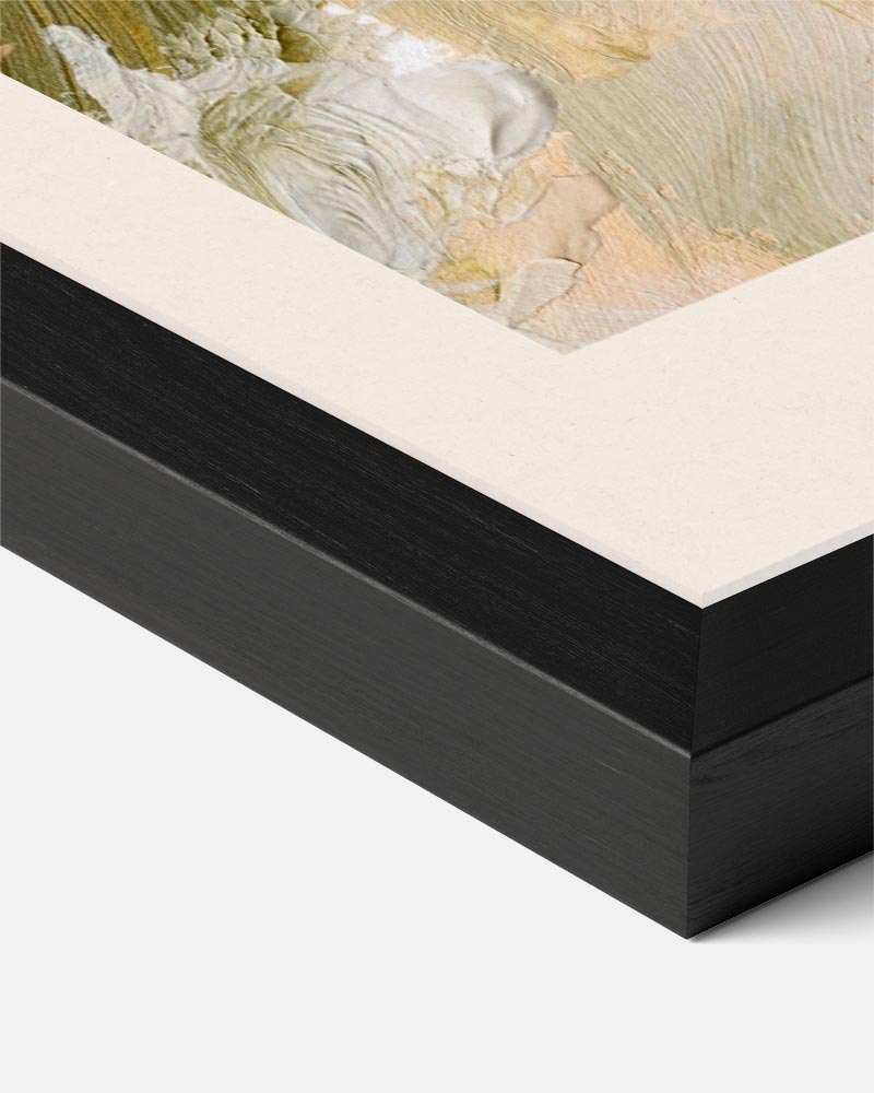 Elegante Abstracte Penseelstreken Poster