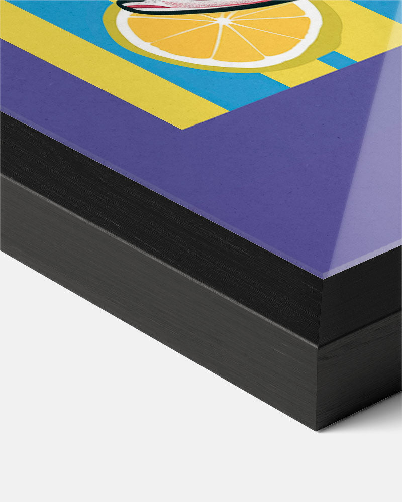 Retro Vissen en Citroenen Poster-WallArtistic