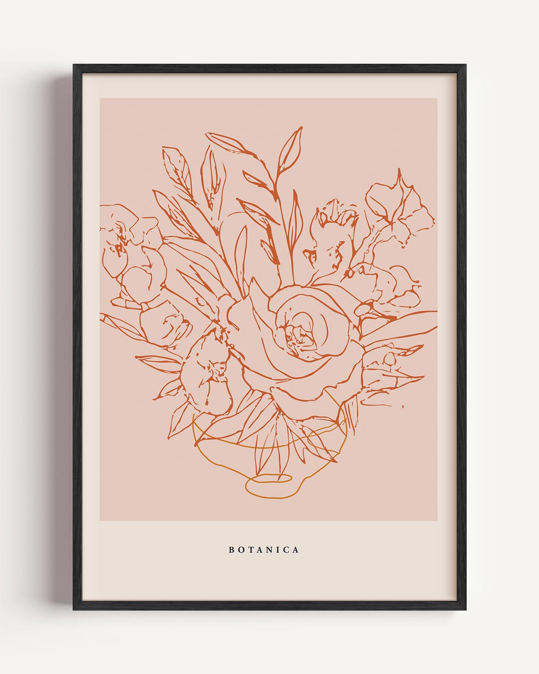 Botanische Bloemillustratie Poster-WallArtistic